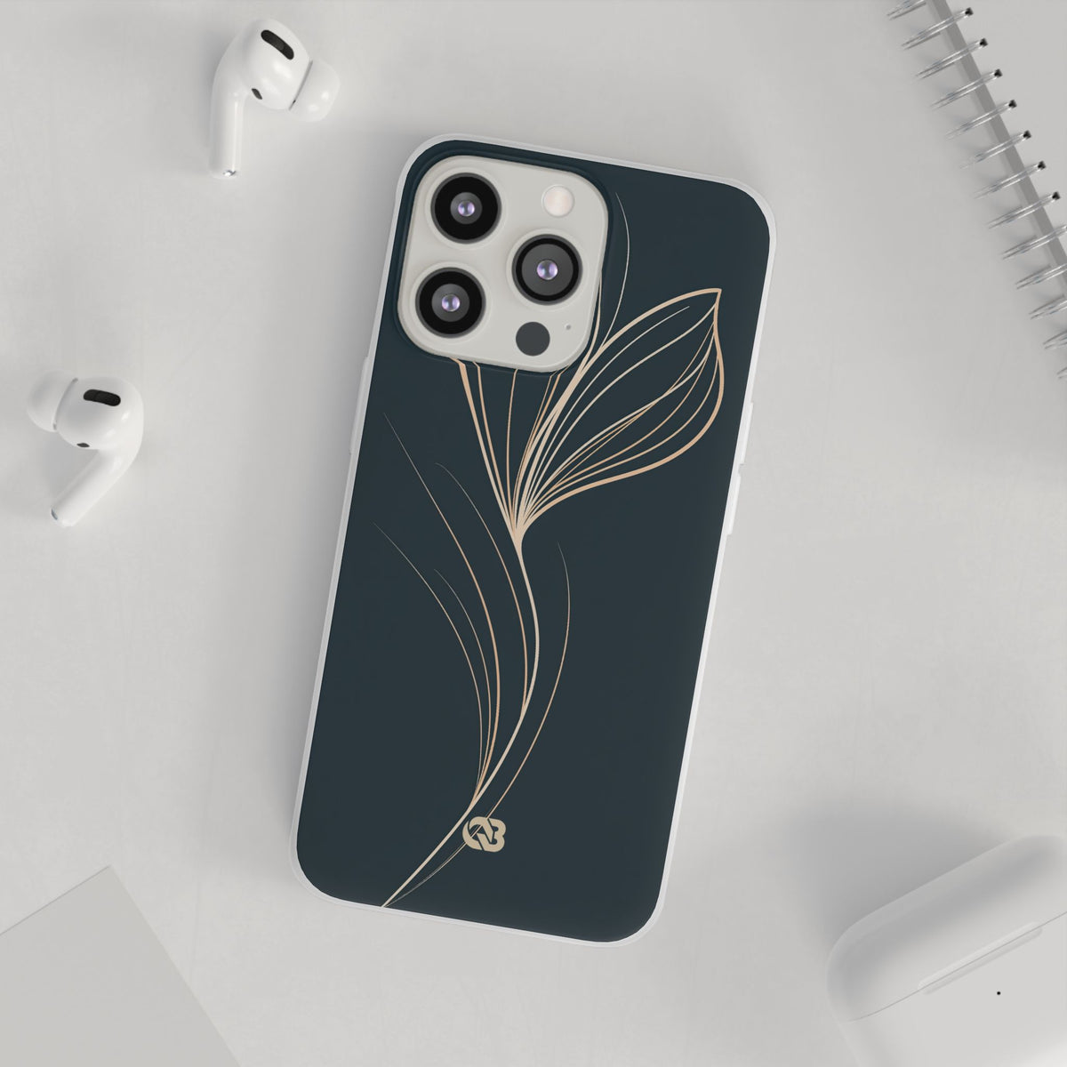Botanical Contour · Lite Phone Case for iPhone · Teal