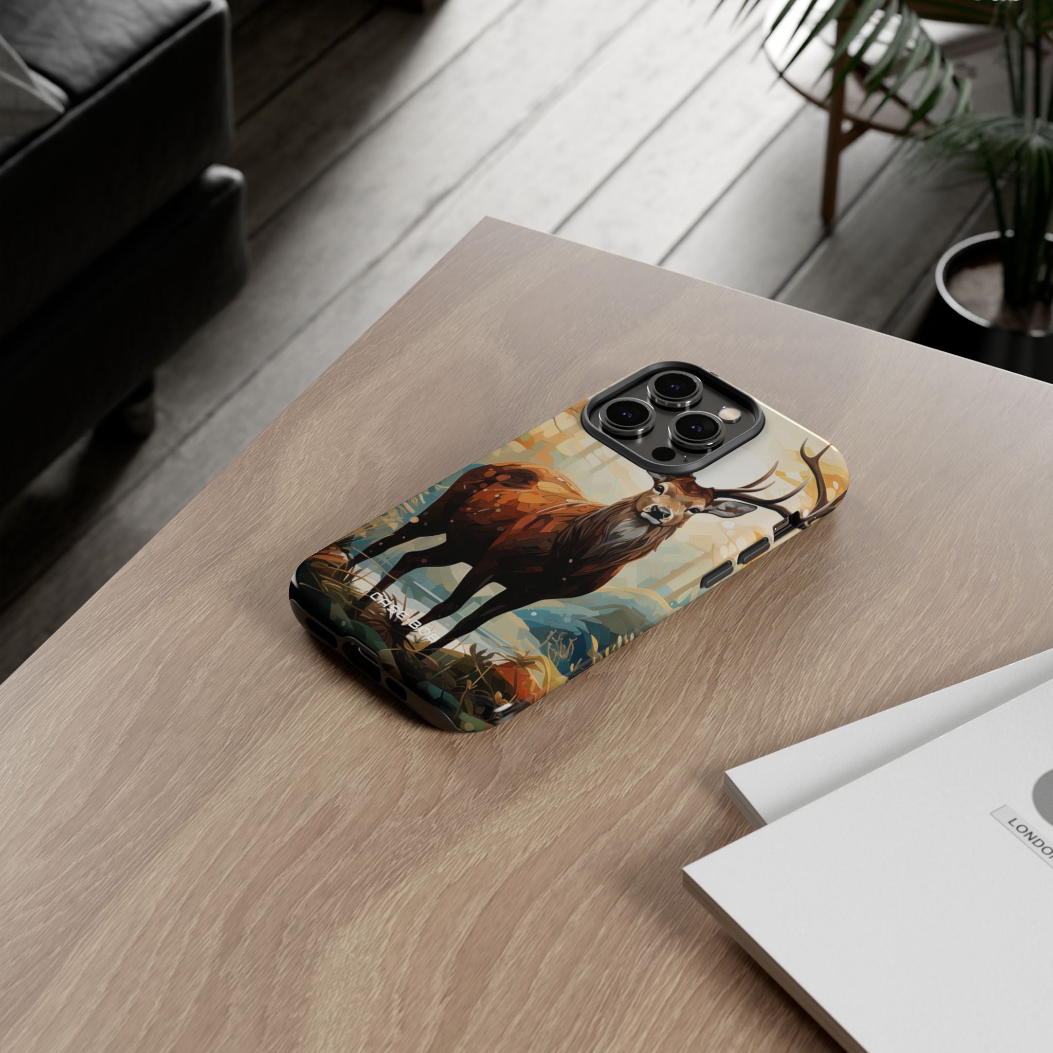 Glowing Stag iPhone 14 Pro Case - Tough - CASE•BOB