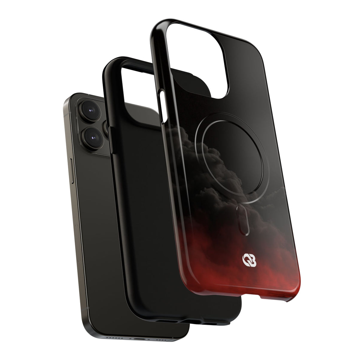 Crimson Fog Void · Tough 2.0 Magnetic Phone Case for iPhone · Black