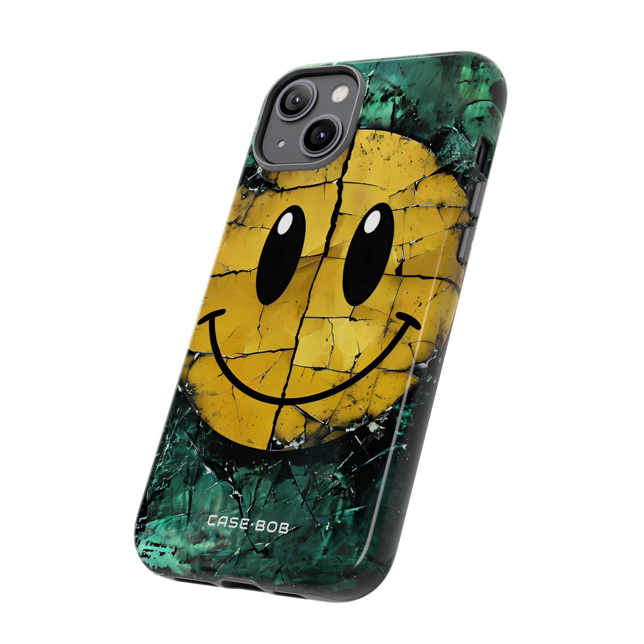 Zerbrochener Smiley iPhone 14 Plus Case - Tough