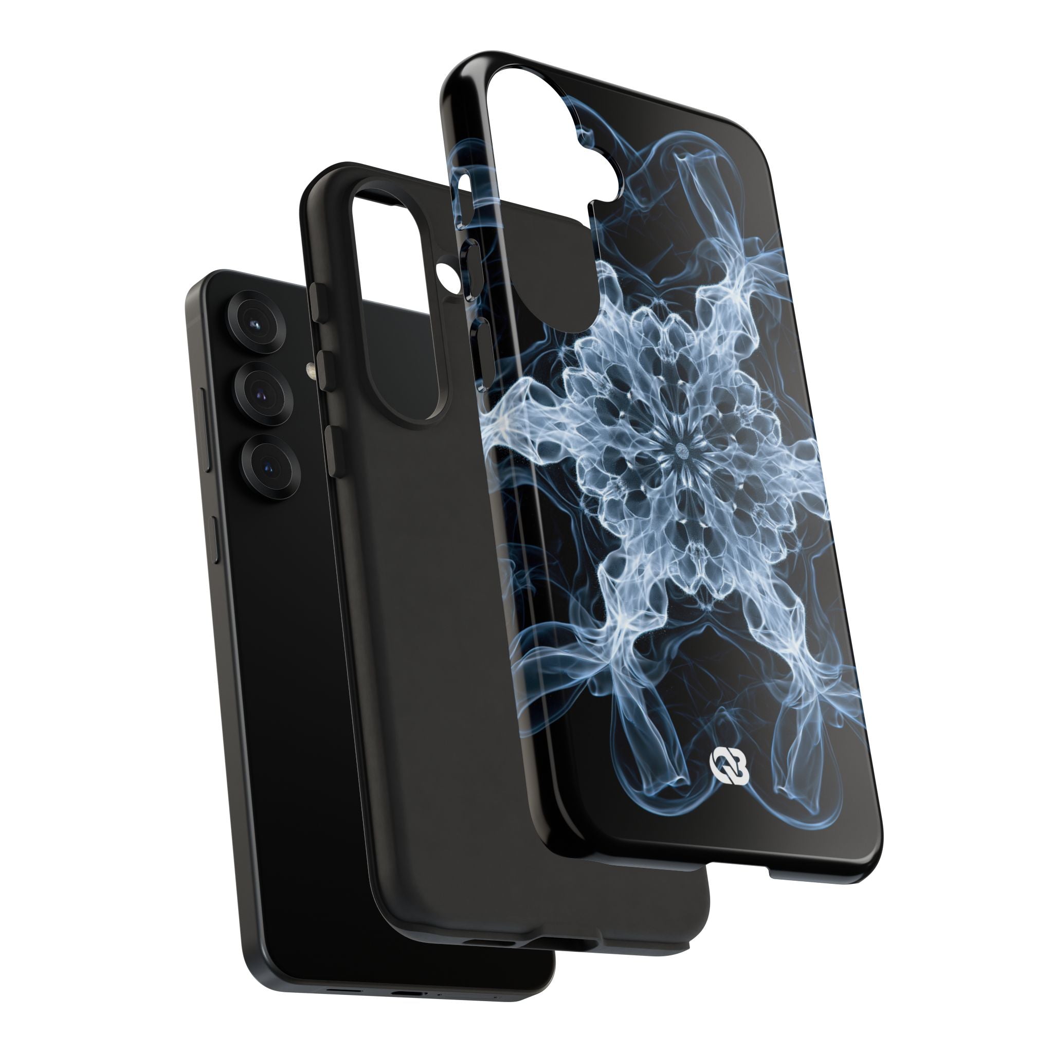Blue Tough Phone Case for Samsung - Glacial Smoke Crown