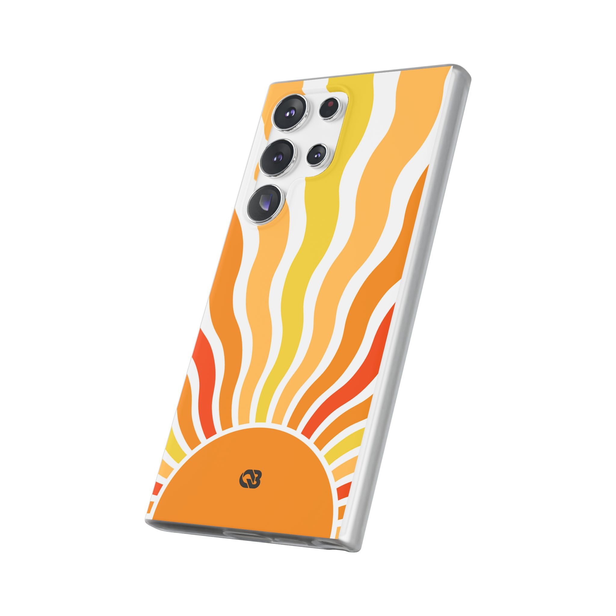 Amber Solar Waves · Soft Phone Case for Samsung
