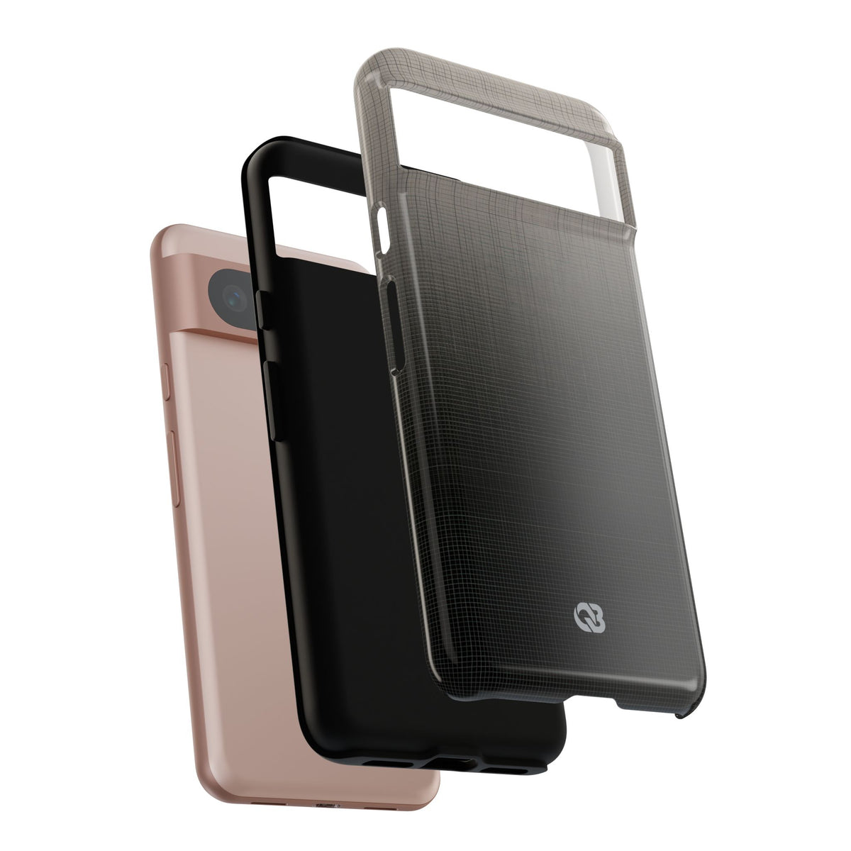 Grey Tough Phone Case for Google Pixel - Faded Sand Mesh