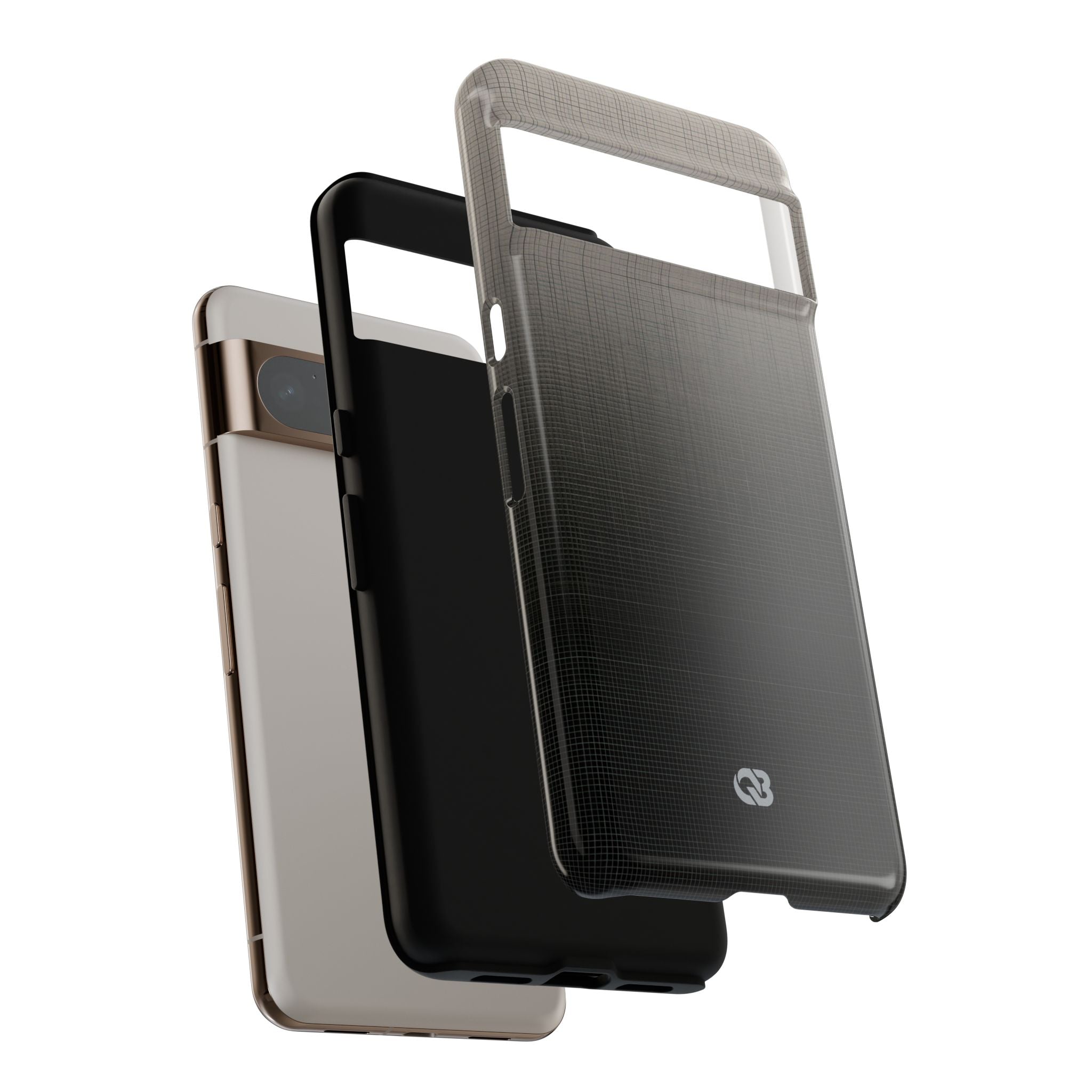Grey Tough Phone Case for Google Pixel - Faded Sand Mesh