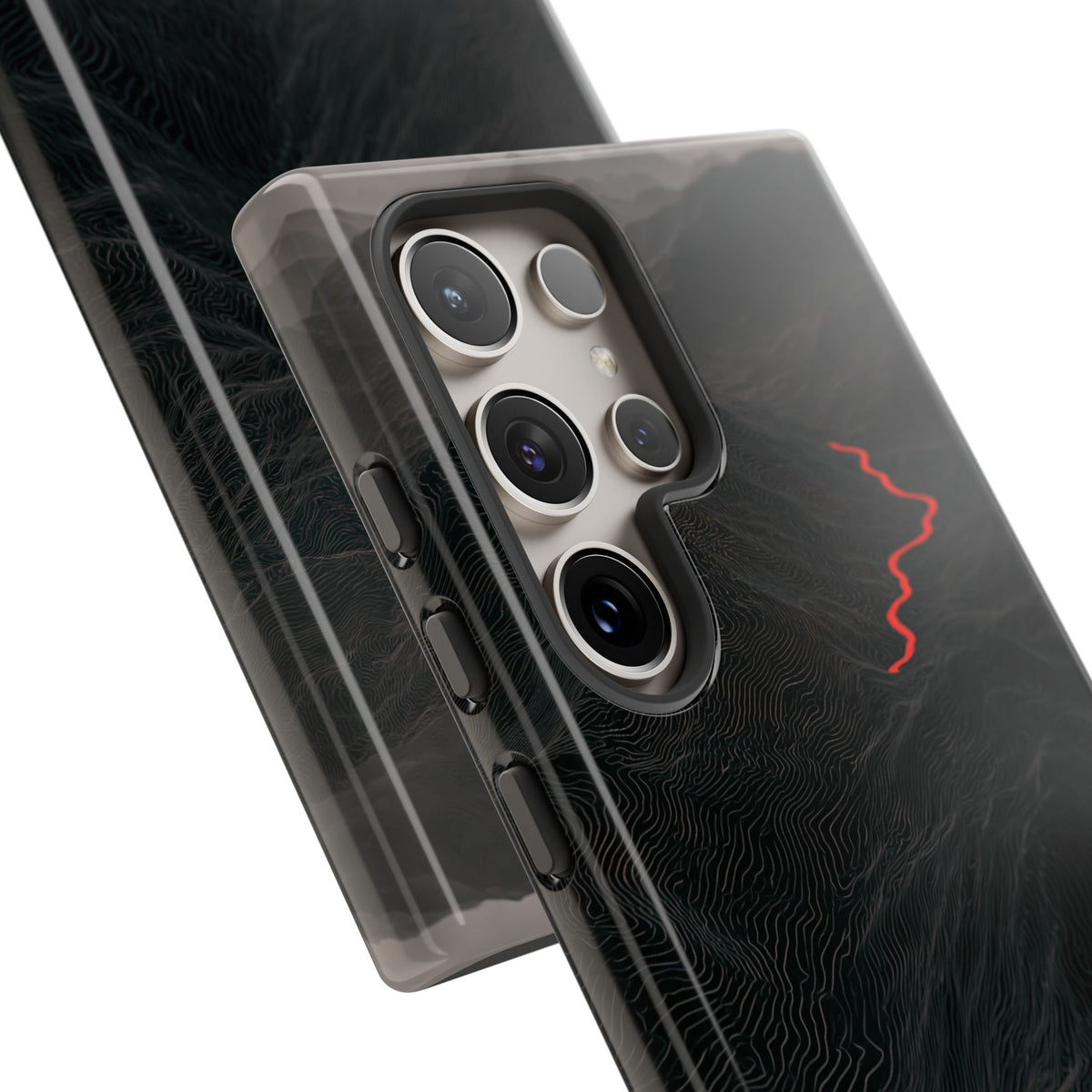Crimson Ridge Pass · Tough Phone Case for Samsung · Black