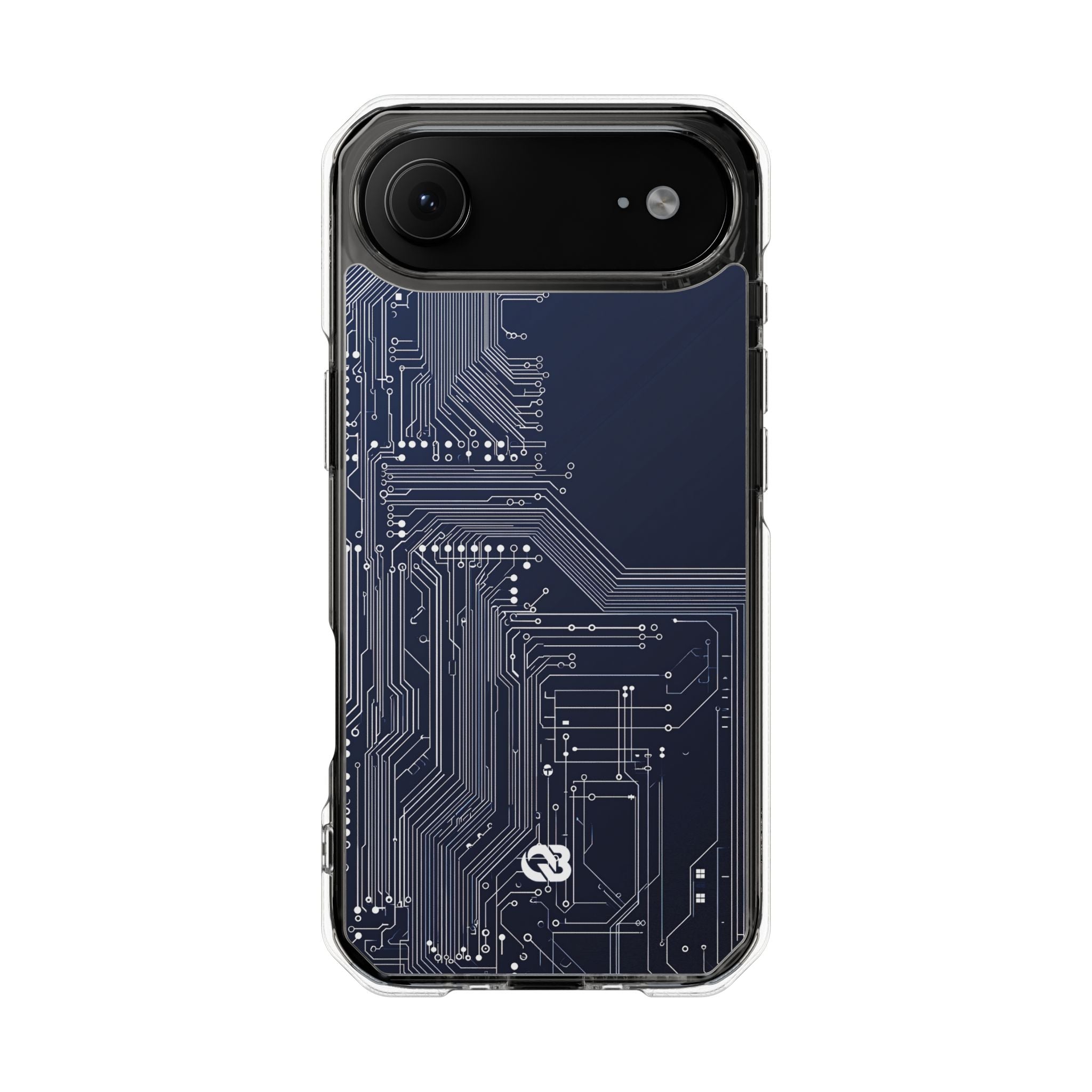 Blue Impact MagSafe Phone Case for iPhone - Cobalt Data Stream