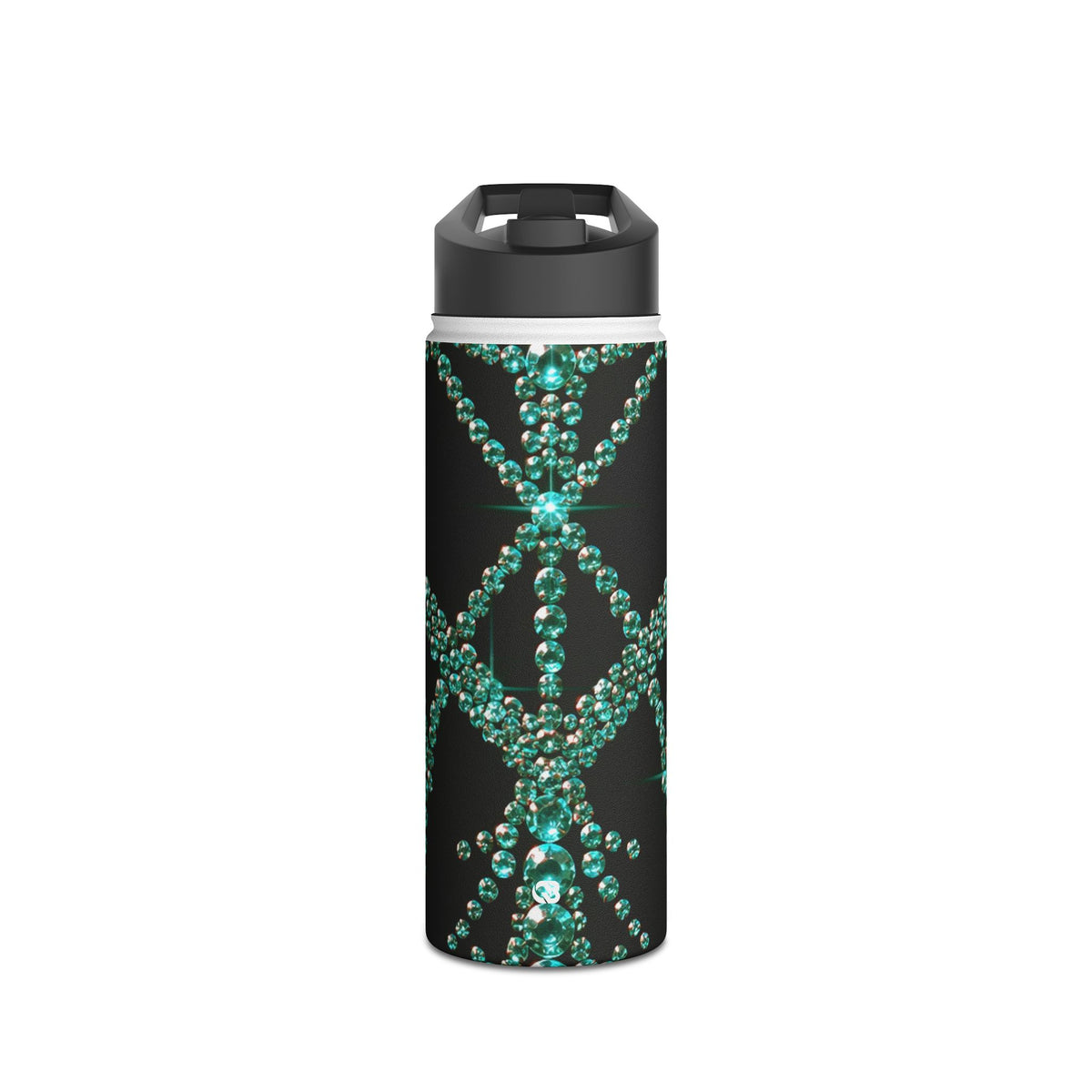 Teal Cyber Sigil · Insulated Water Bottle · Teal