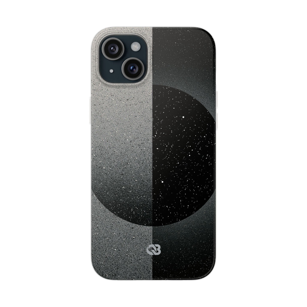 Black Lite Phone Case for iPhone - Lunar Static Orbit