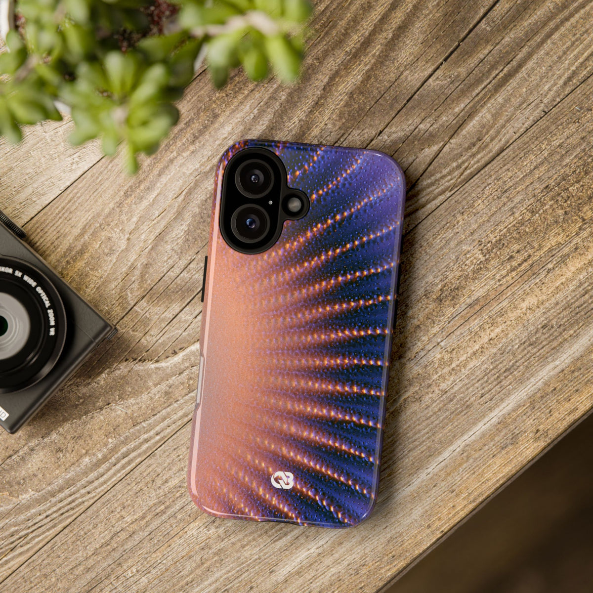 Luminous Aura Burst · Tough Phone Case for iPhone · Blue