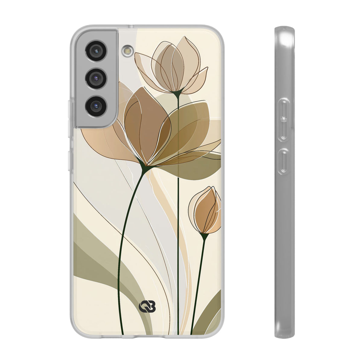 Translucent Petal Contour · Lite Phone Case for Samsung · Beige