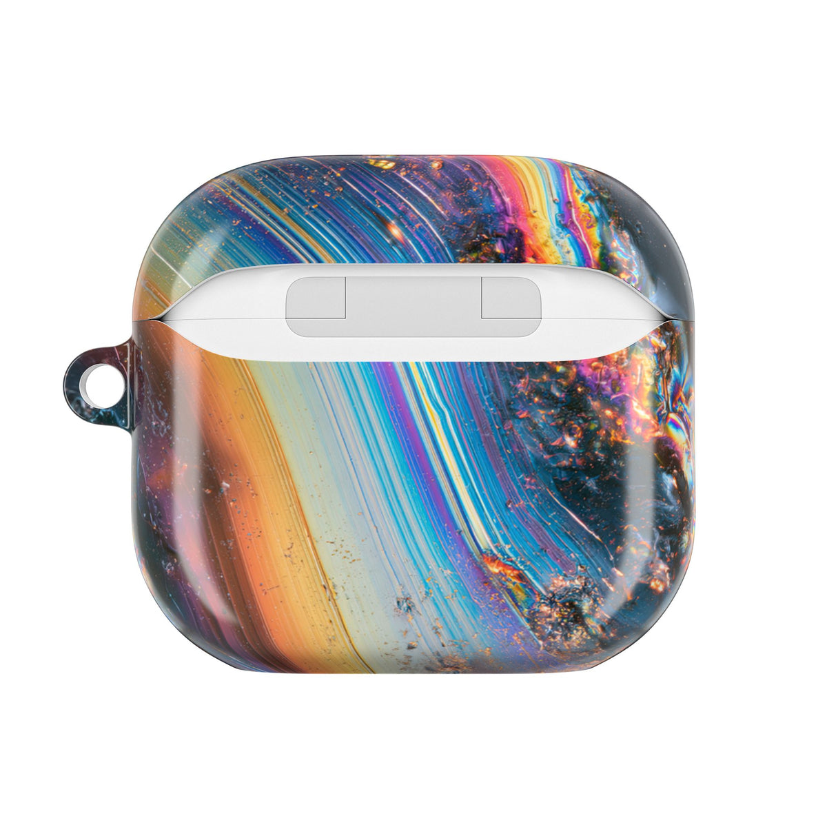 Prismatic Aura Flow · Hard Case for AirPods & AirPods Pro · Blue