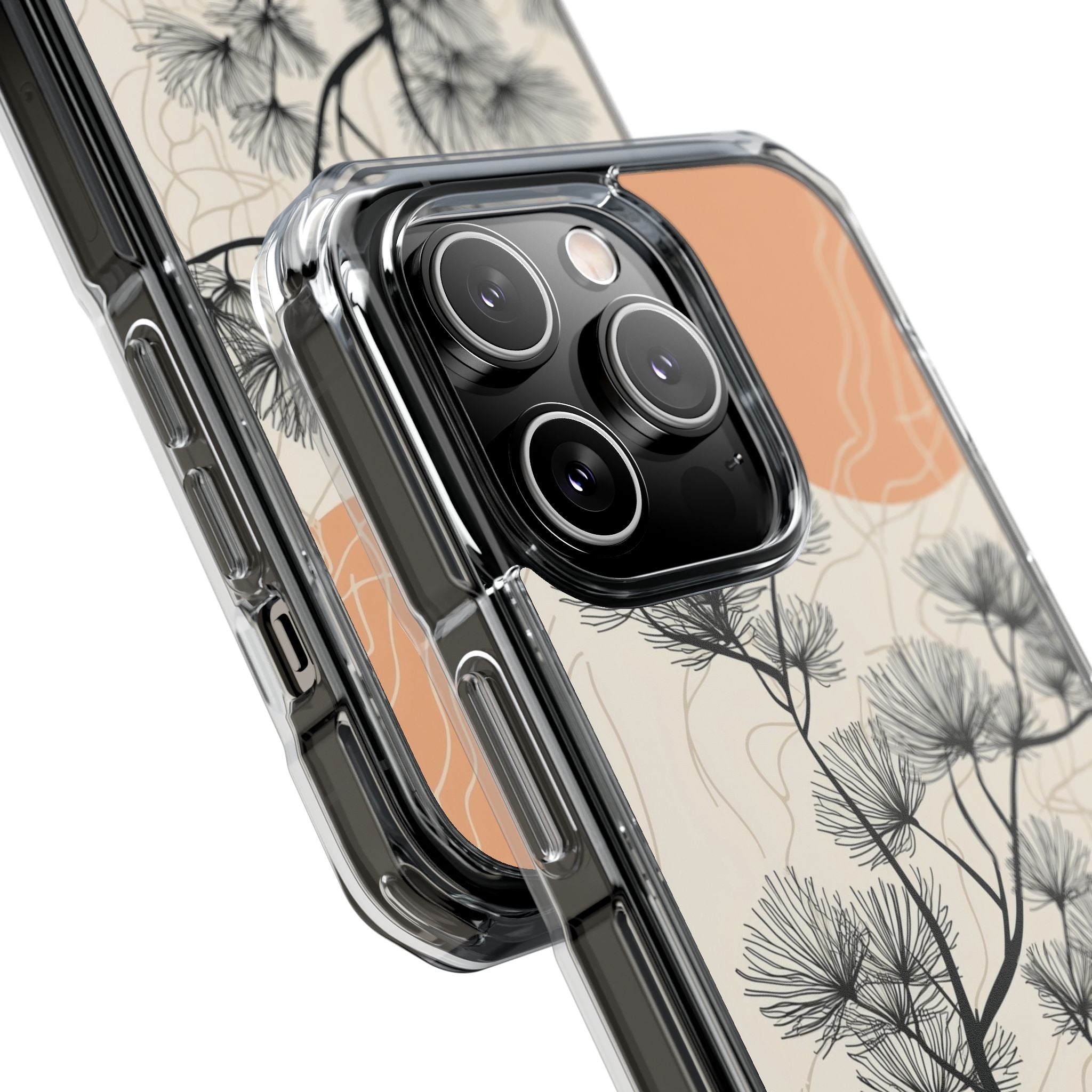 Spiky Tree Sunset iPhone 14 Pro Skal - Impact