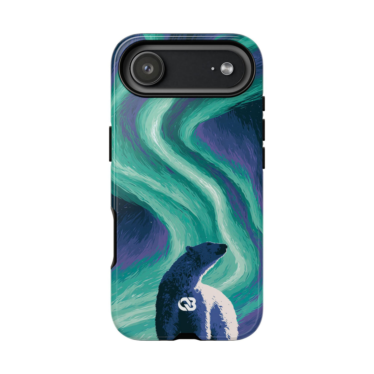 Arctic Aurora Bear · Tough Phone Case for iPhone · Teal