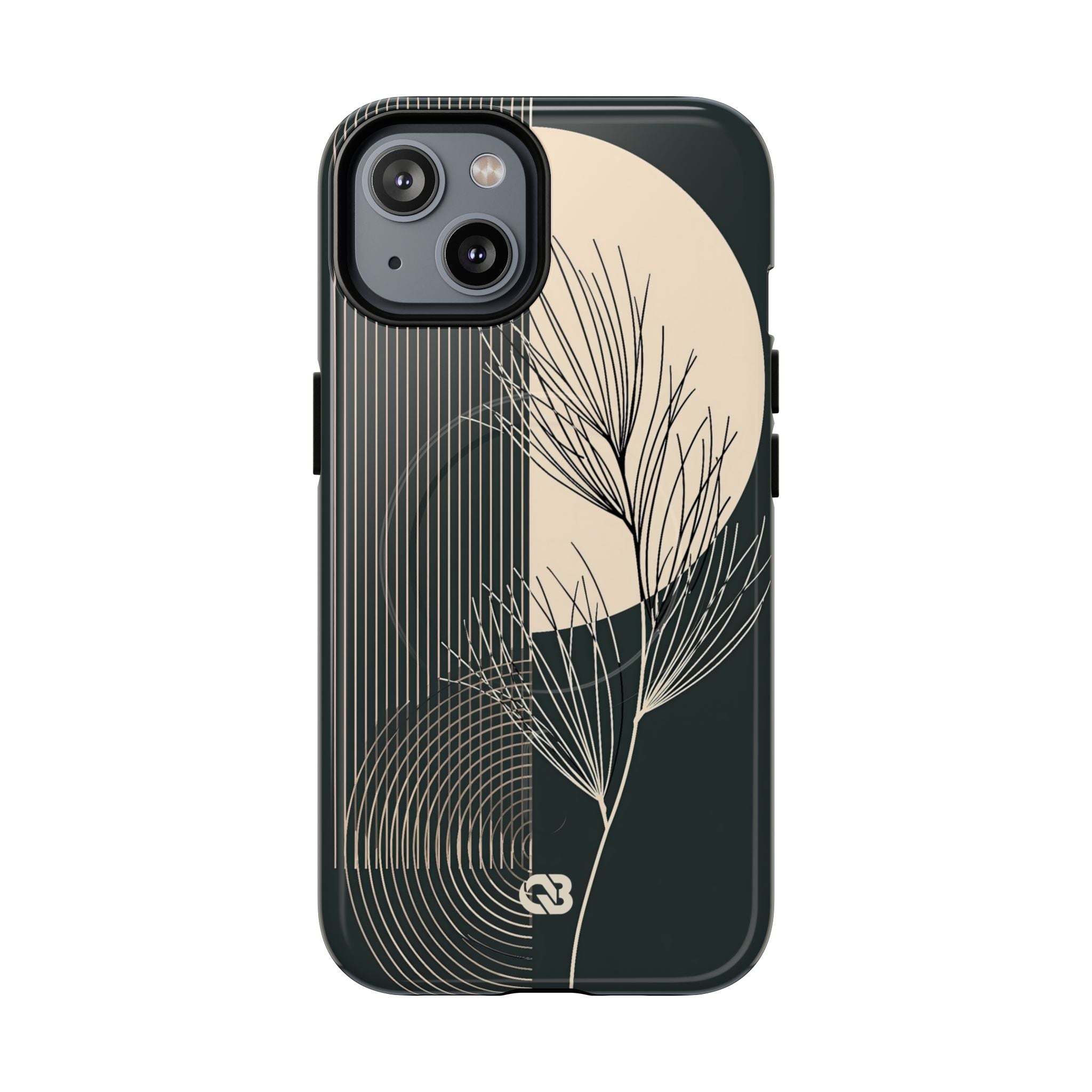 Black Tough 2.0 Magsafe Phone Case for iPhone - Obsidian Sand Willow