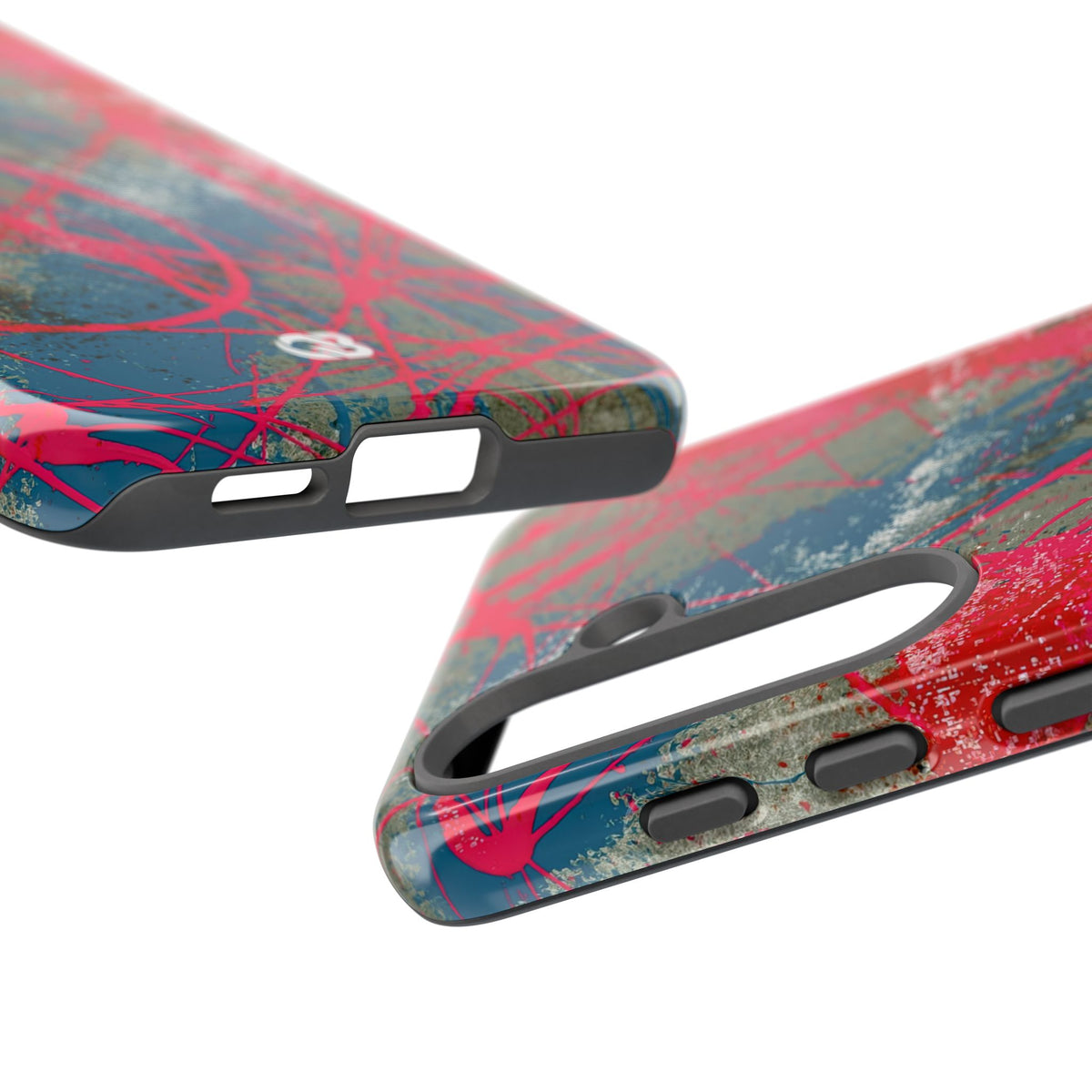 Neon Static Drip · Tough Phone Case for Samsung · Pink