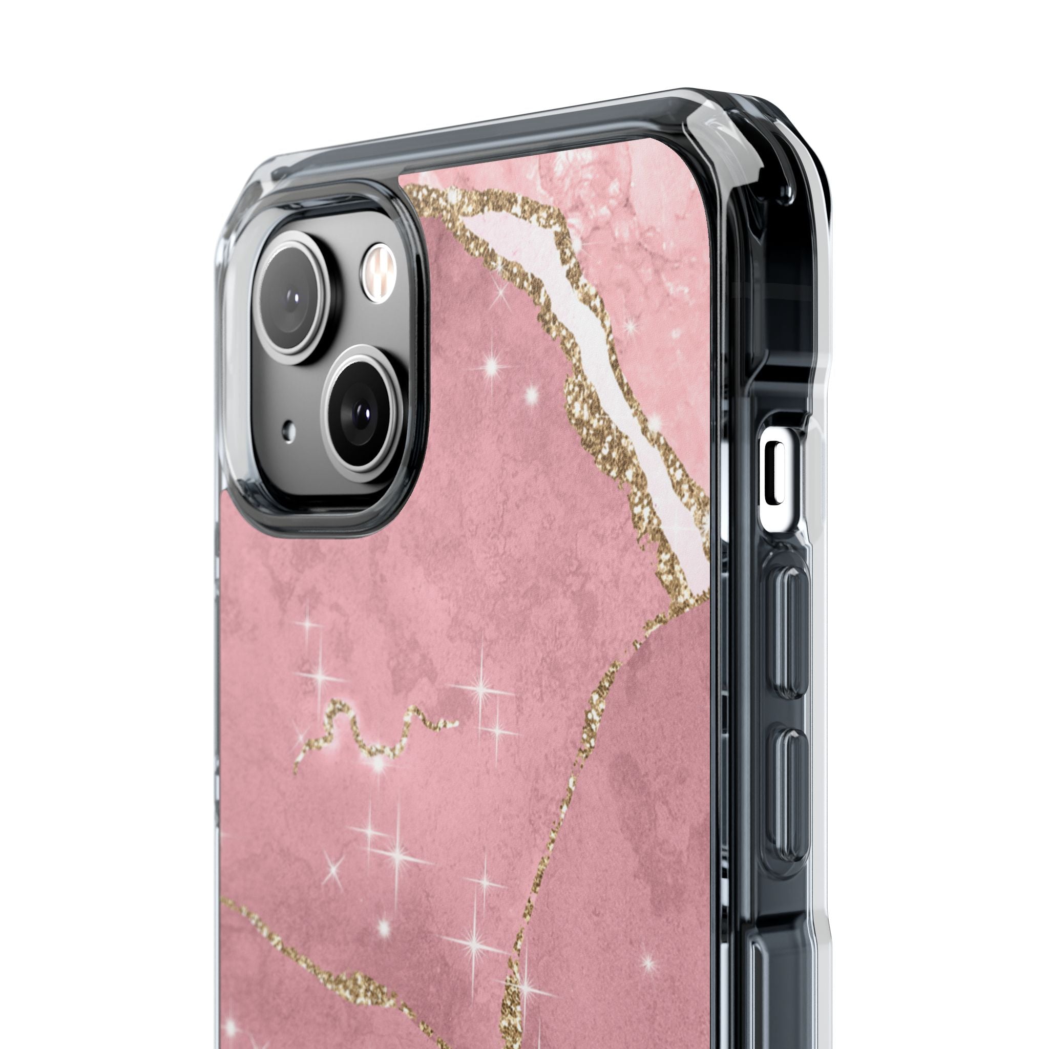 Rose Sparkle Marble · Impact Coque de téléphone pour iPhone · Magsafe