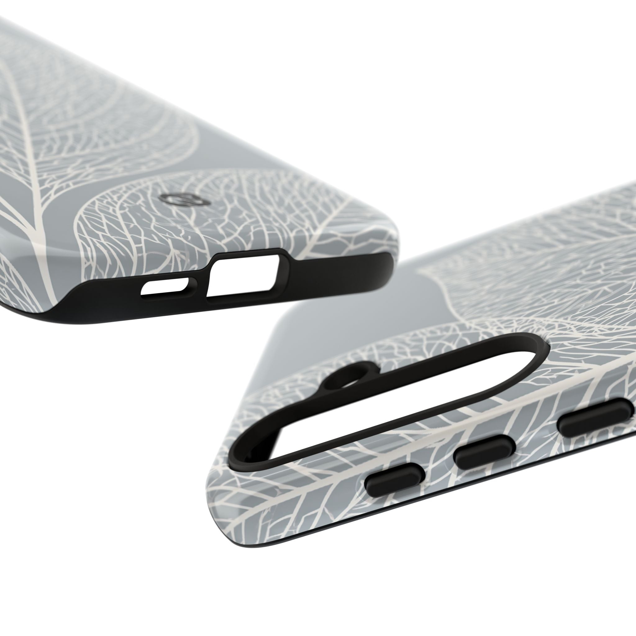Grey Tough Phone Case for Samsung - Frosted Ash Veins