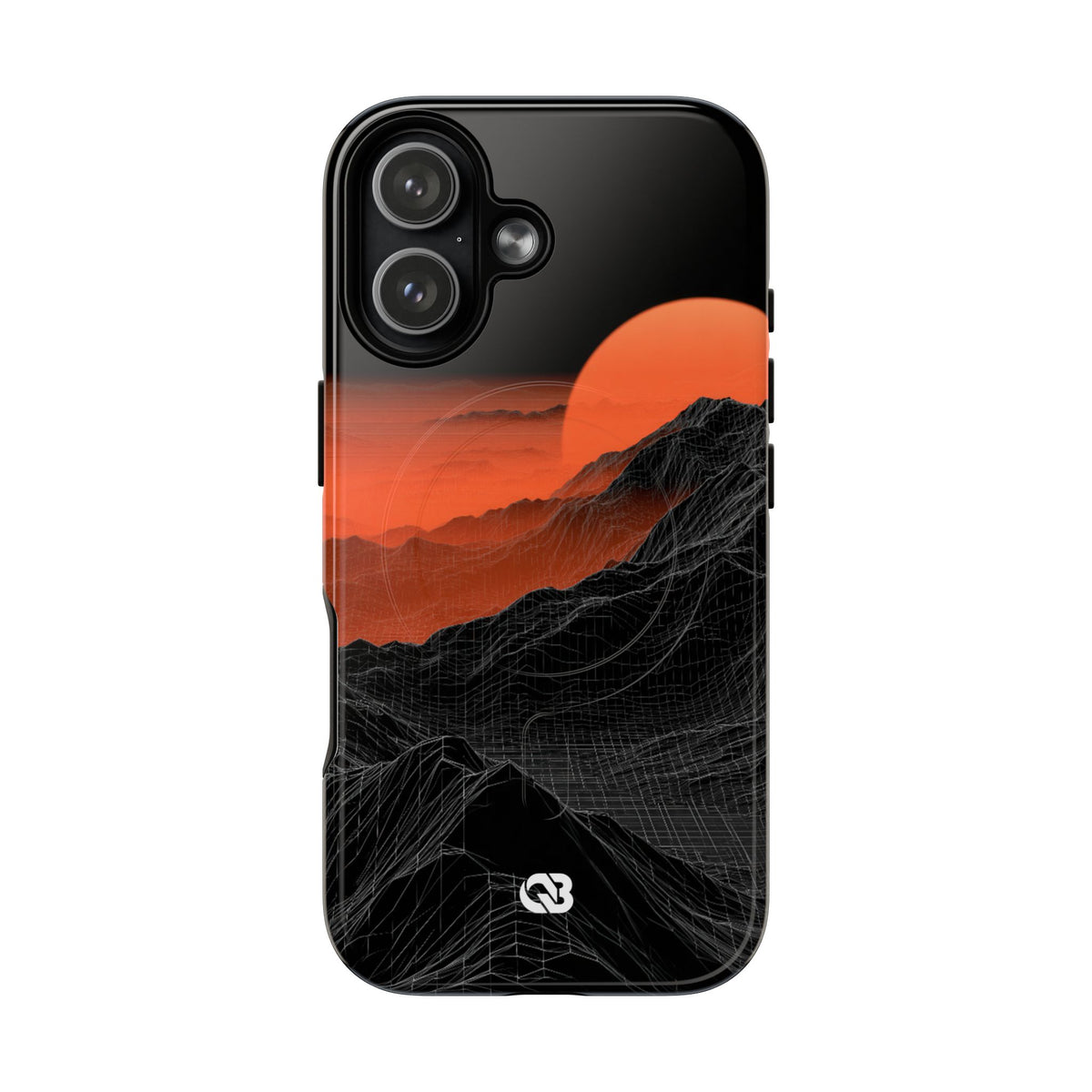 Solar Ridge Mesh · Tough 2.0 Magnetic Phone Case for iPhone · Black