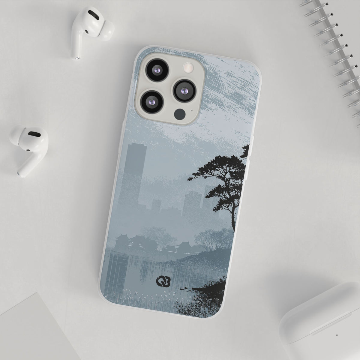 Misty Horizon · Lite Phone Case for iPhone · Blue