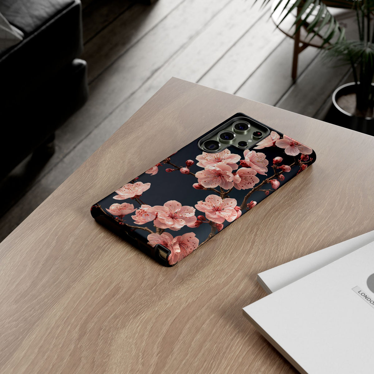 Midnight Sakura Bloom · Tough Phone Case for Samsung · Pink