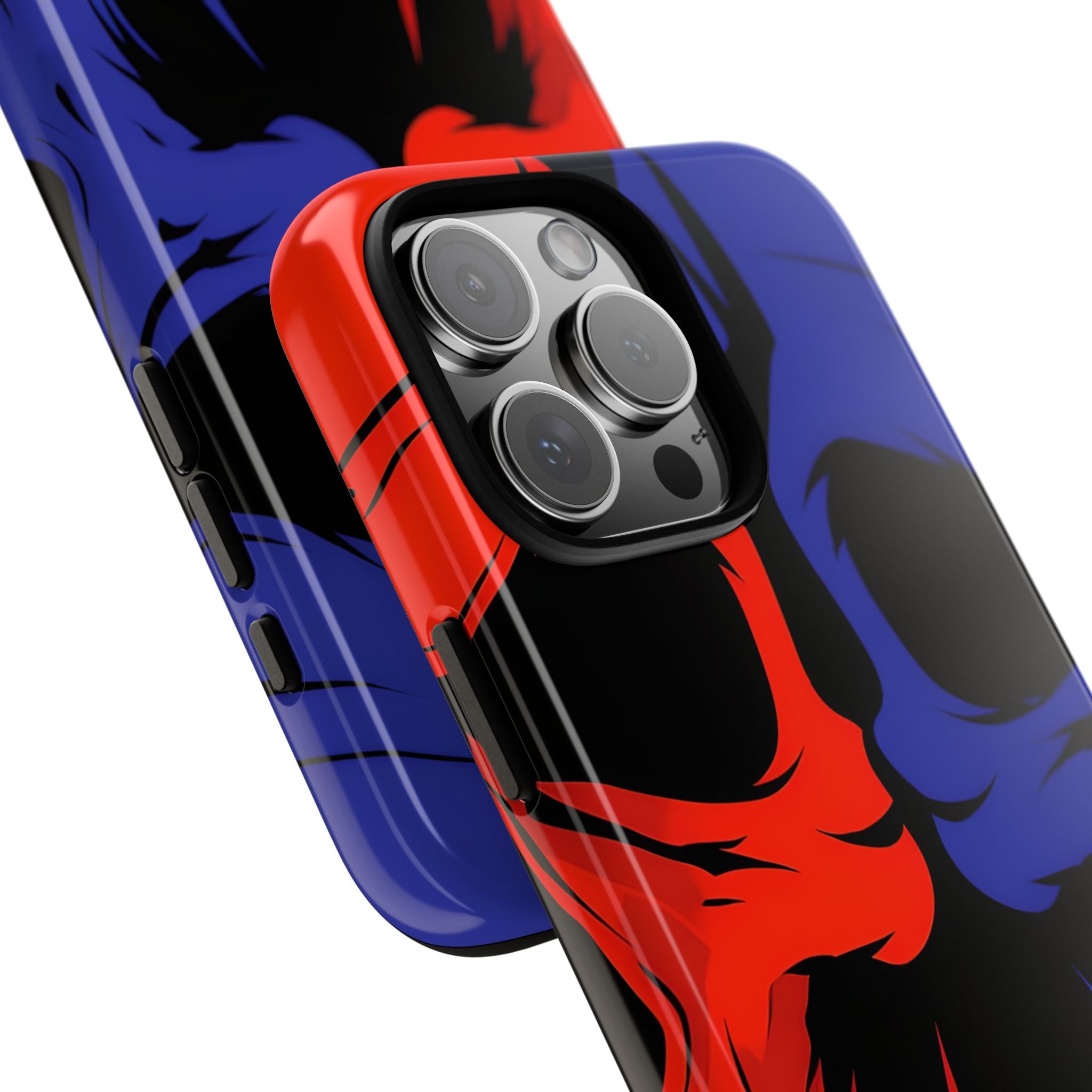 Crimson Cobalt Skulls · Tough Phone Case for iPhone