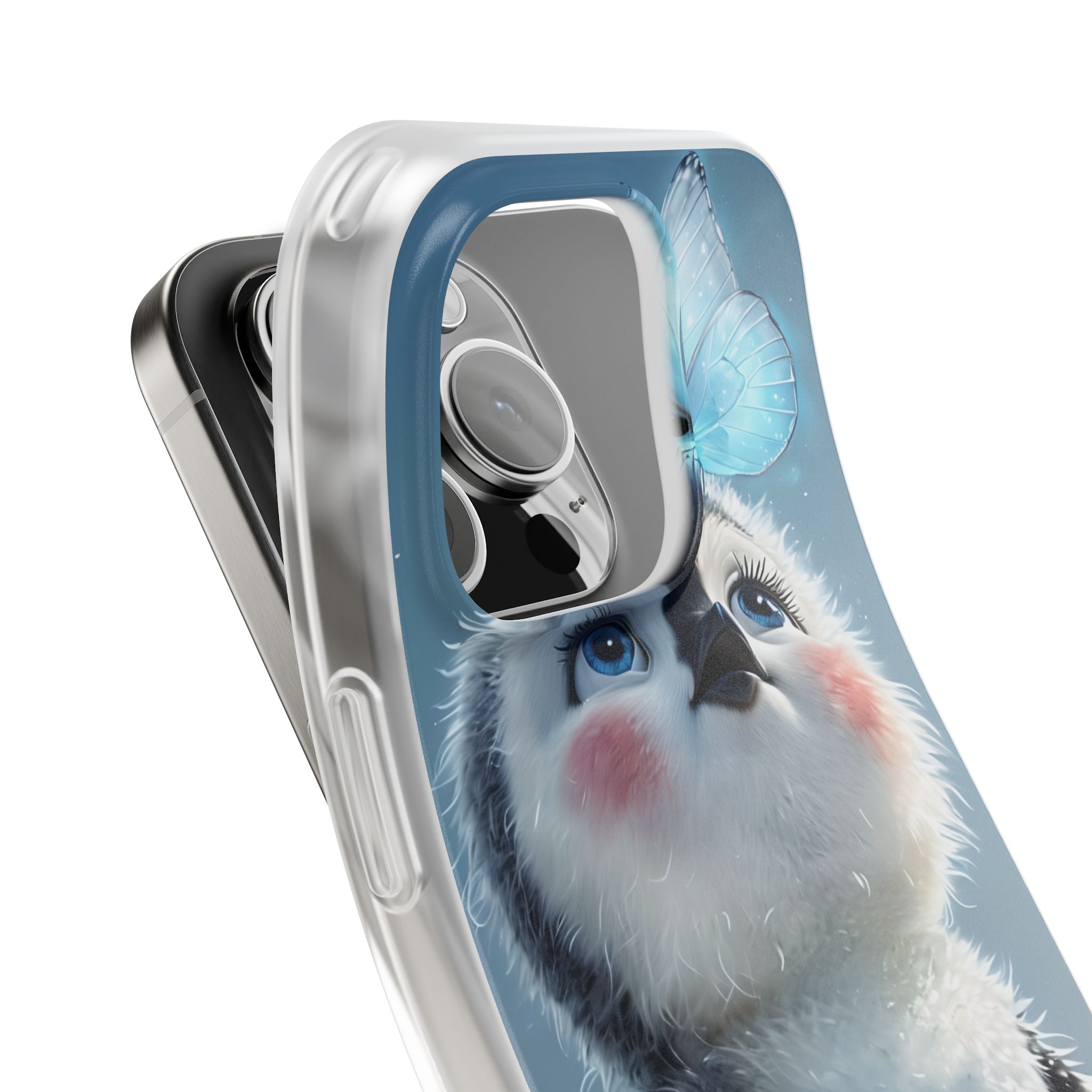 Frosty Penguin Glow · Soft Coque de téléphone pour iPhone