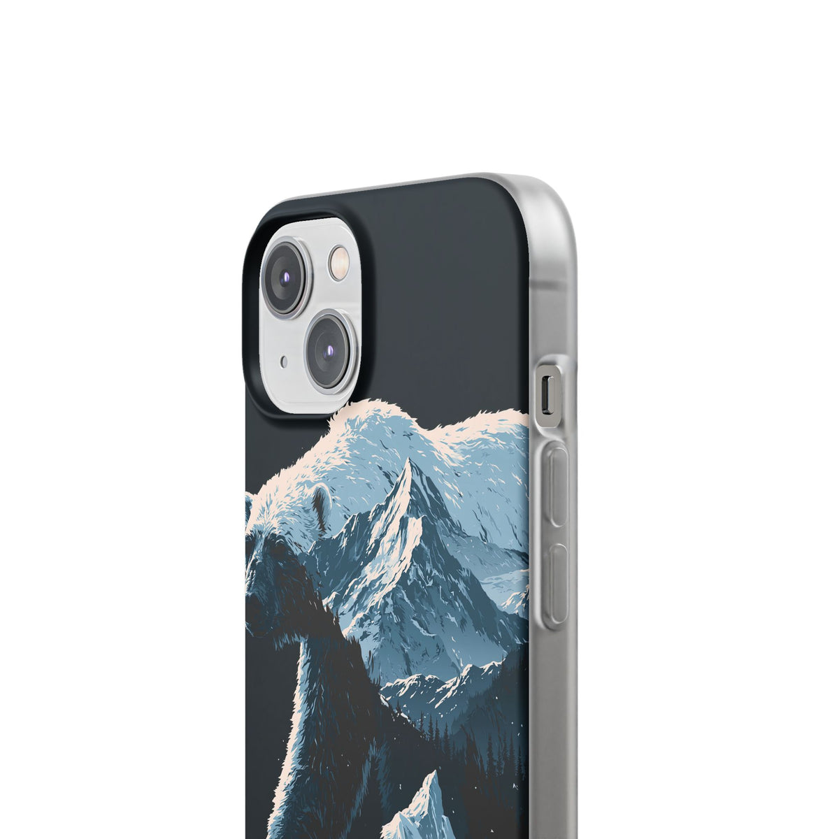 Nordic Arctic Bear · Lite Phone Case for iPhone · Black