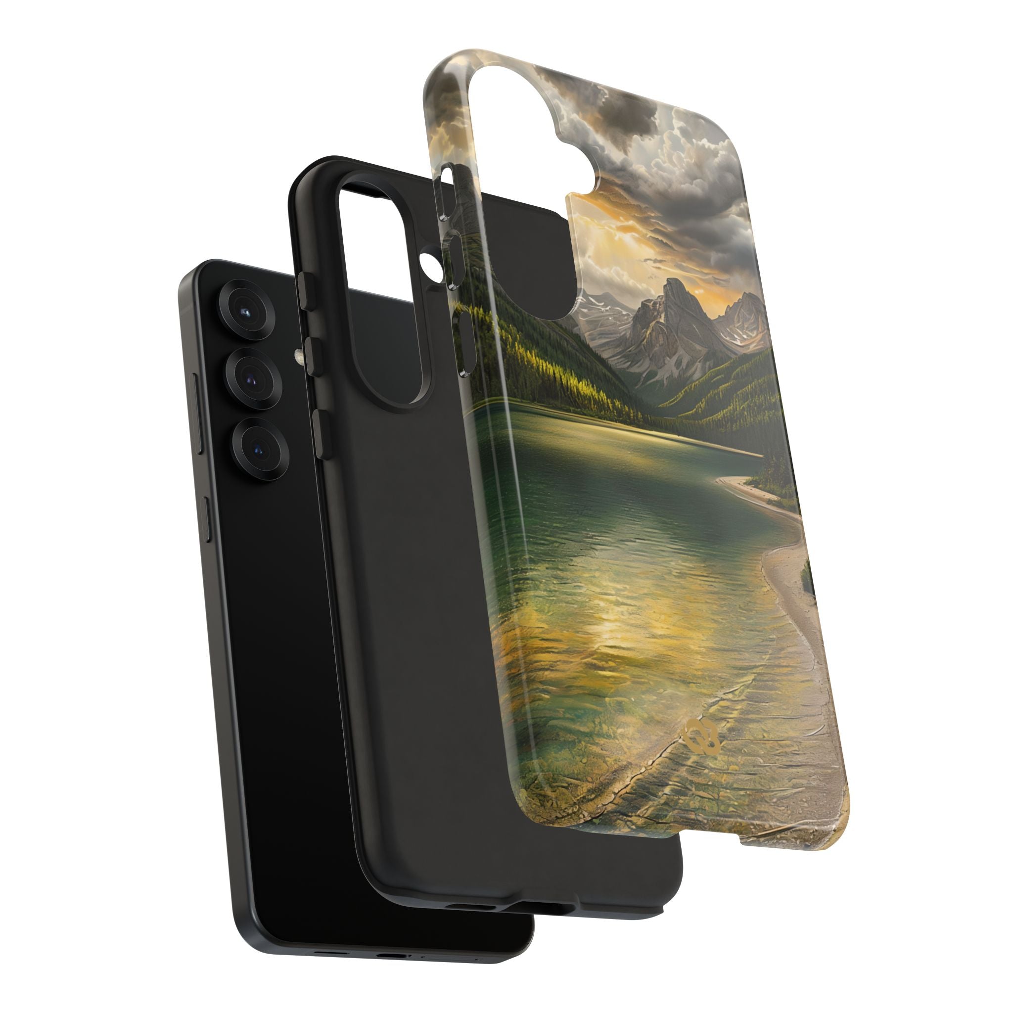 Gilded Mountain Lake · Tough Phone Case for Samsung