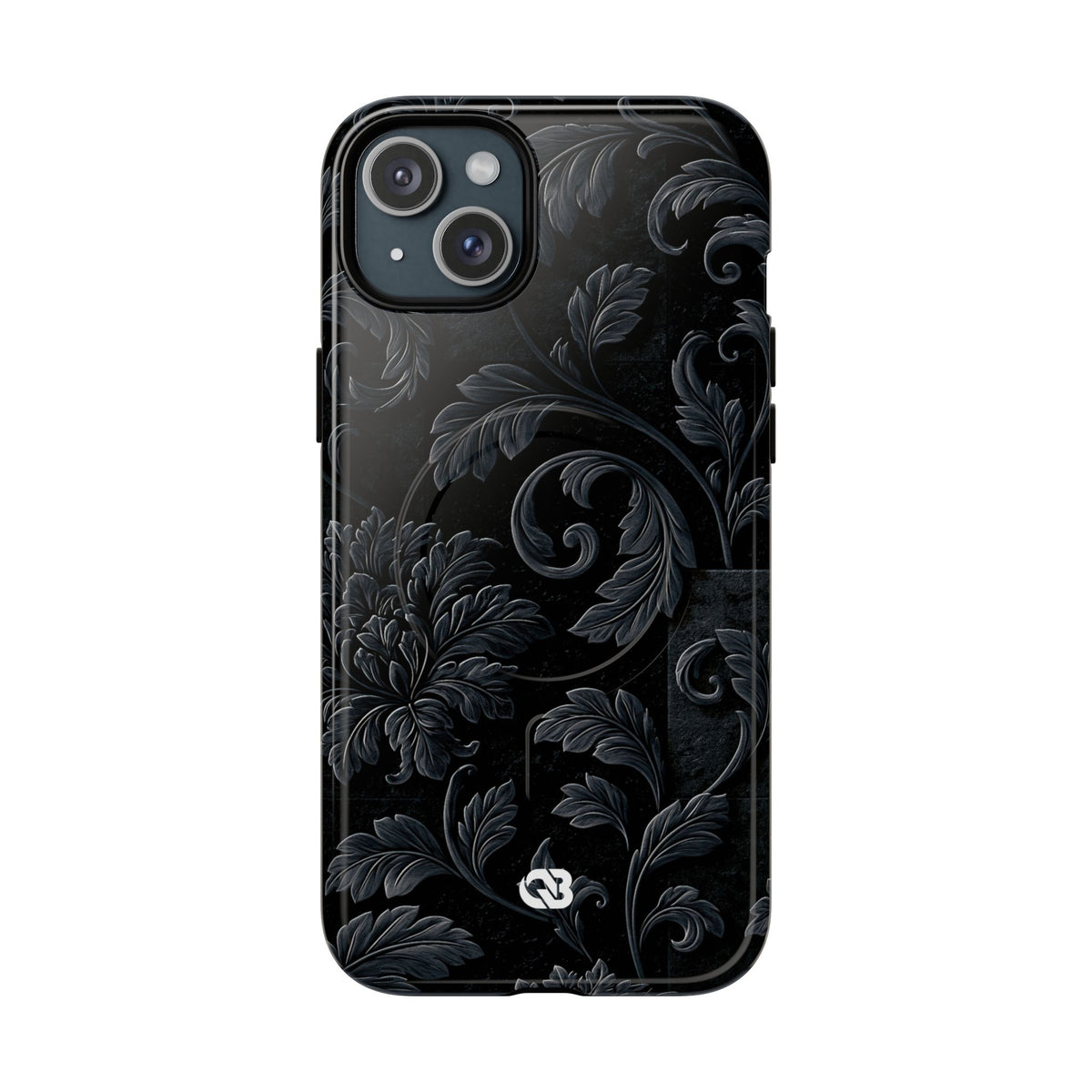 Obsidian Damask · Tough 2.0 Magnetic Phone Case for iPhone · Black