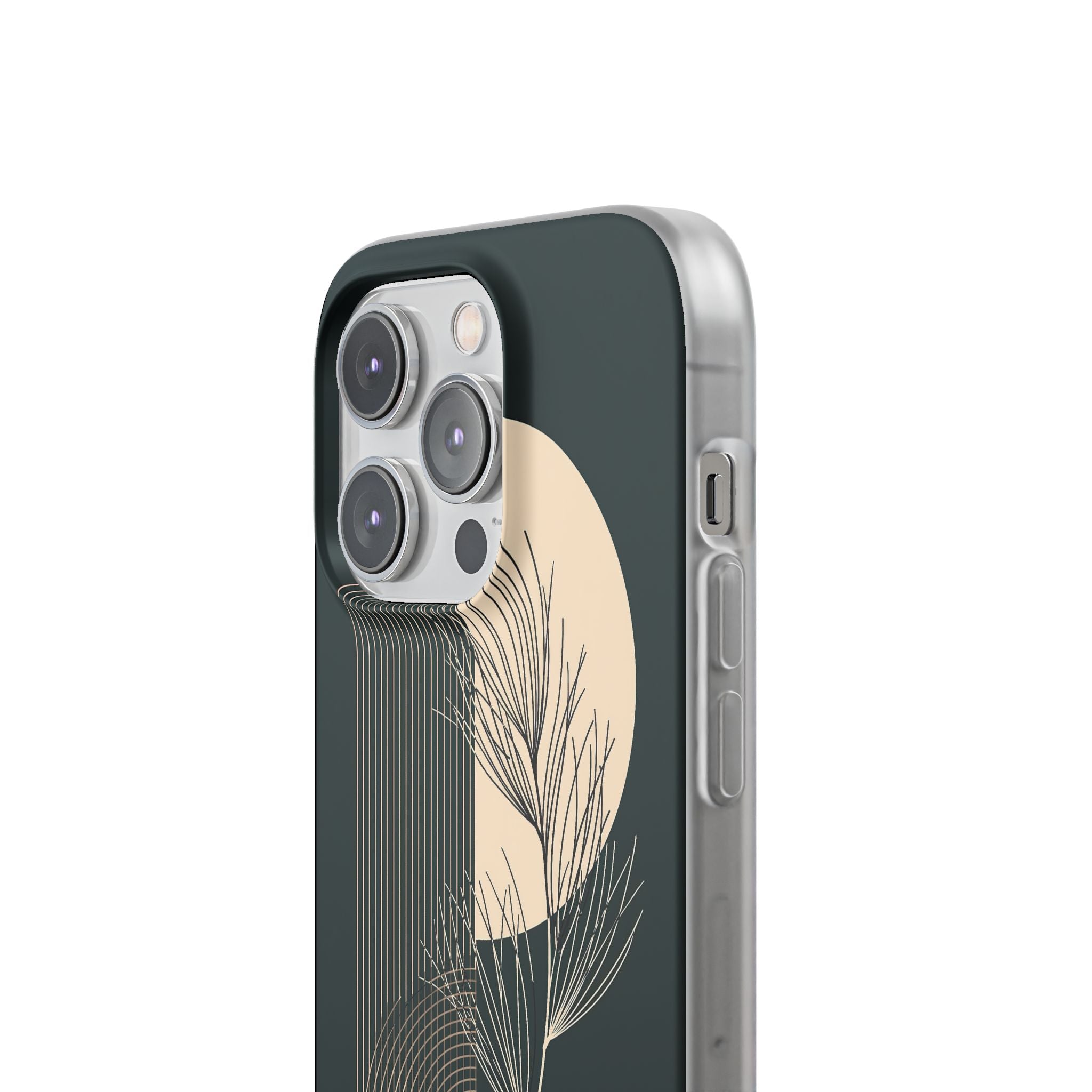 Black Lite Phone Case for iPhone - Obsidian Sand Willow