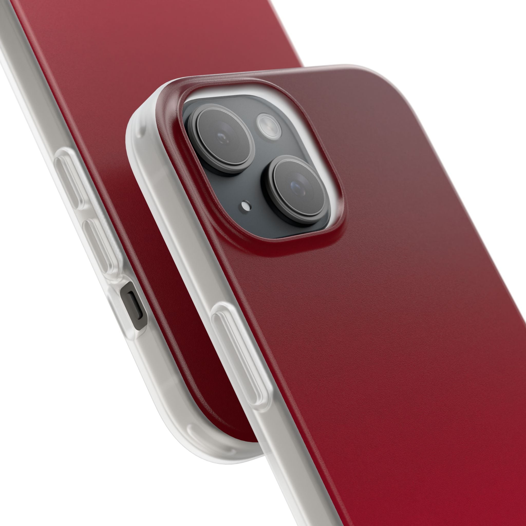 Red Lite Phone Case for iPhone - Crimson Velvet Fade