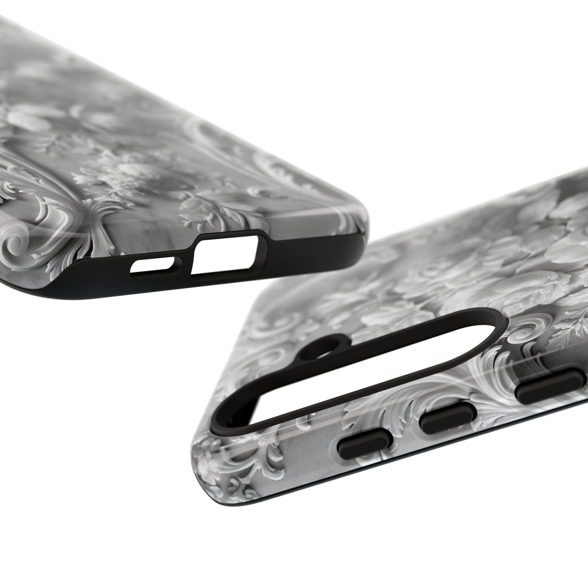Rococo Marble Rose · Tough Phone Case for Samsung · White