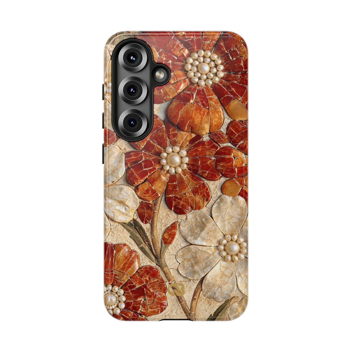 Carnelian Pearl Bloom · Tough Phone Case for Samsung · Orange