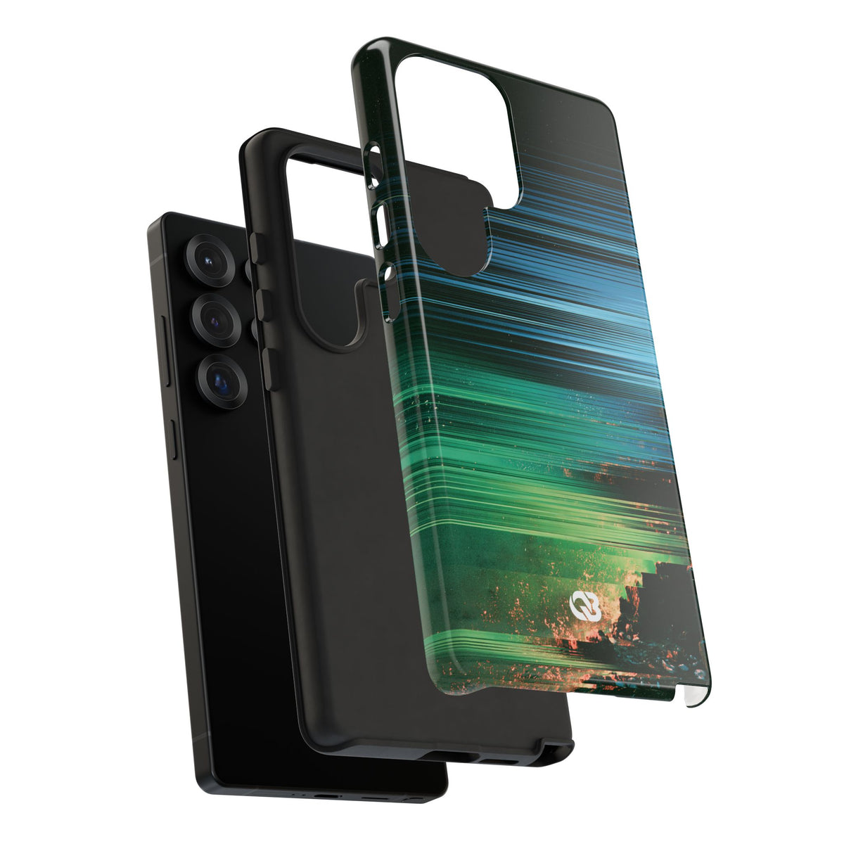 Digital Shoreline Drift · Tough Phone Case for Samsung · Teal