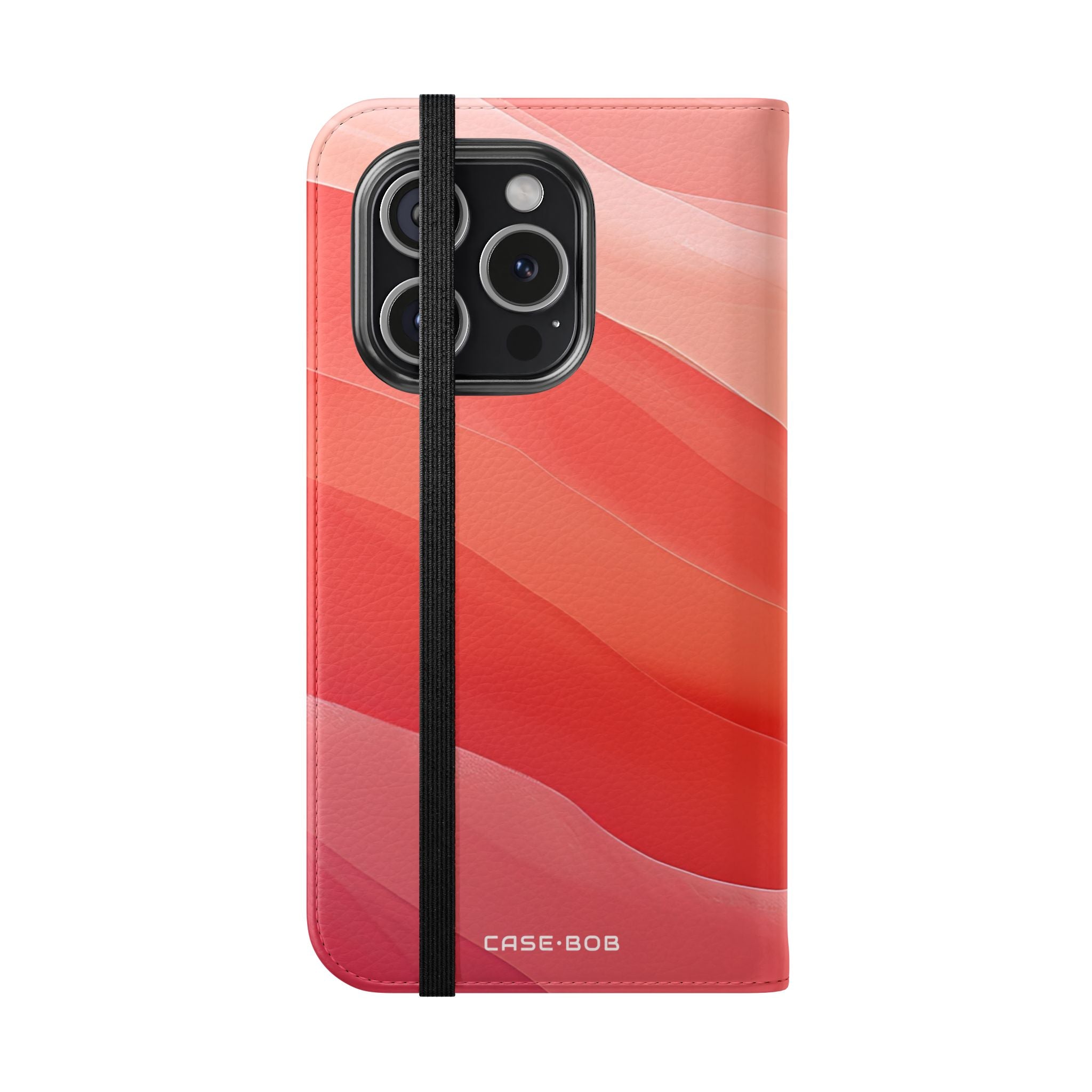 Wavy Coral Bands - iPhone 15 Pro Case - Wallet