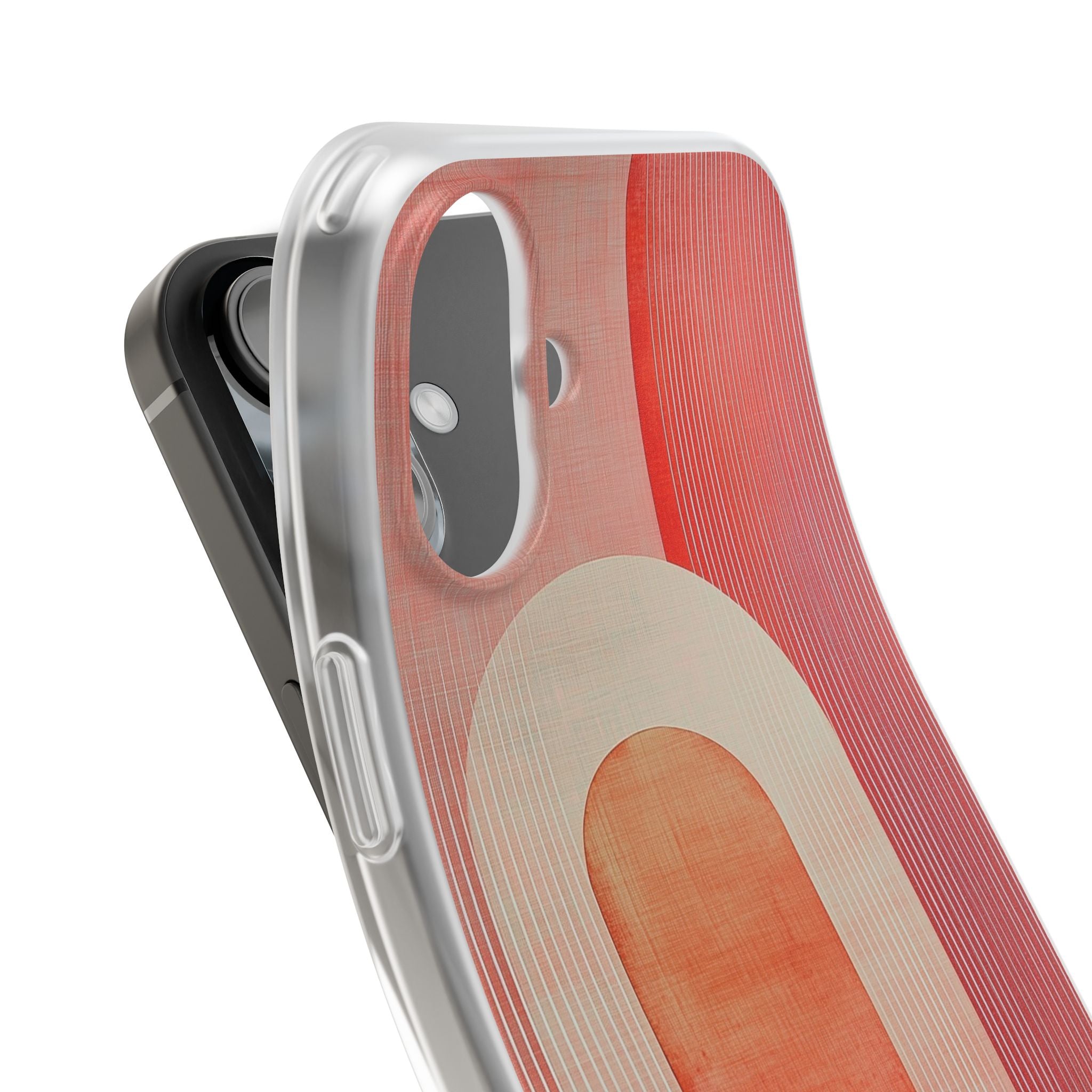 Crimson Arches iPhone 16 Plus Case - Soft