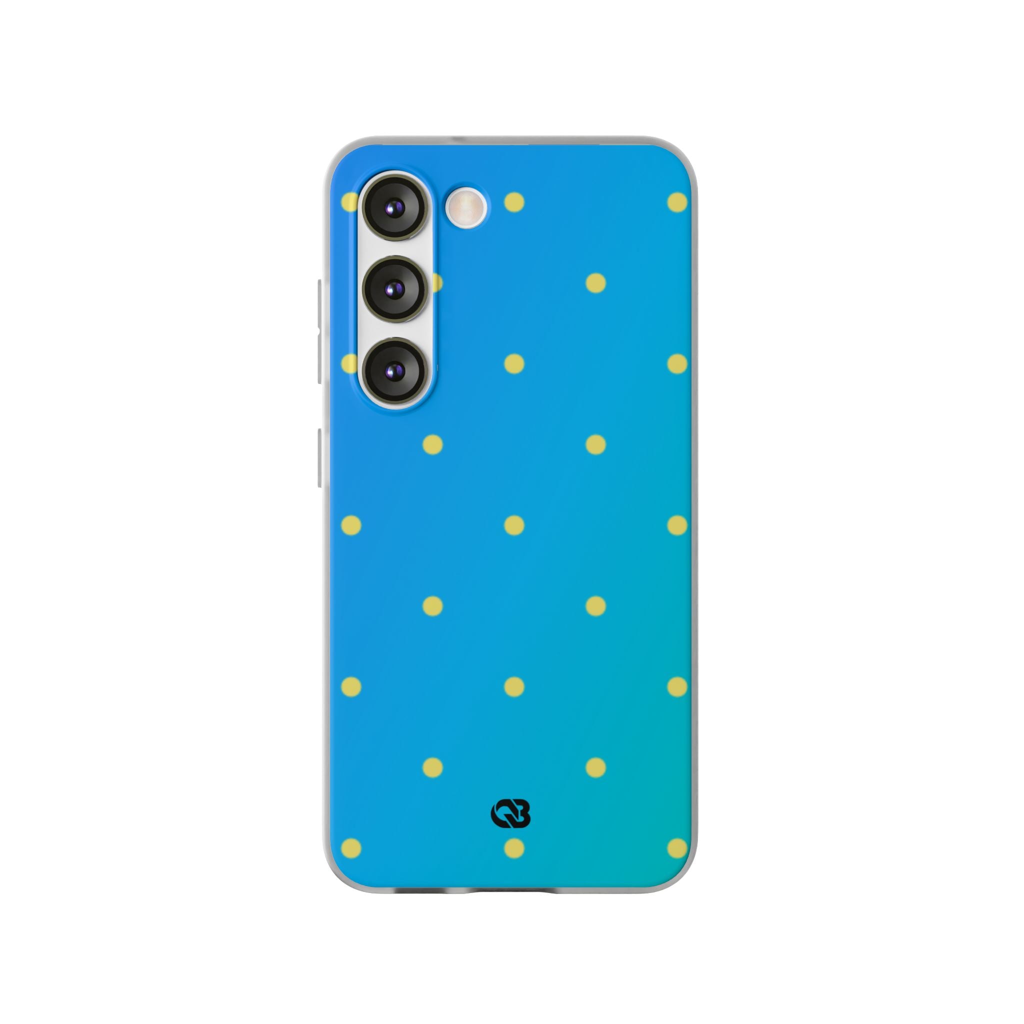 Cyan Sun Dots · Soft Phone Case for Samsung