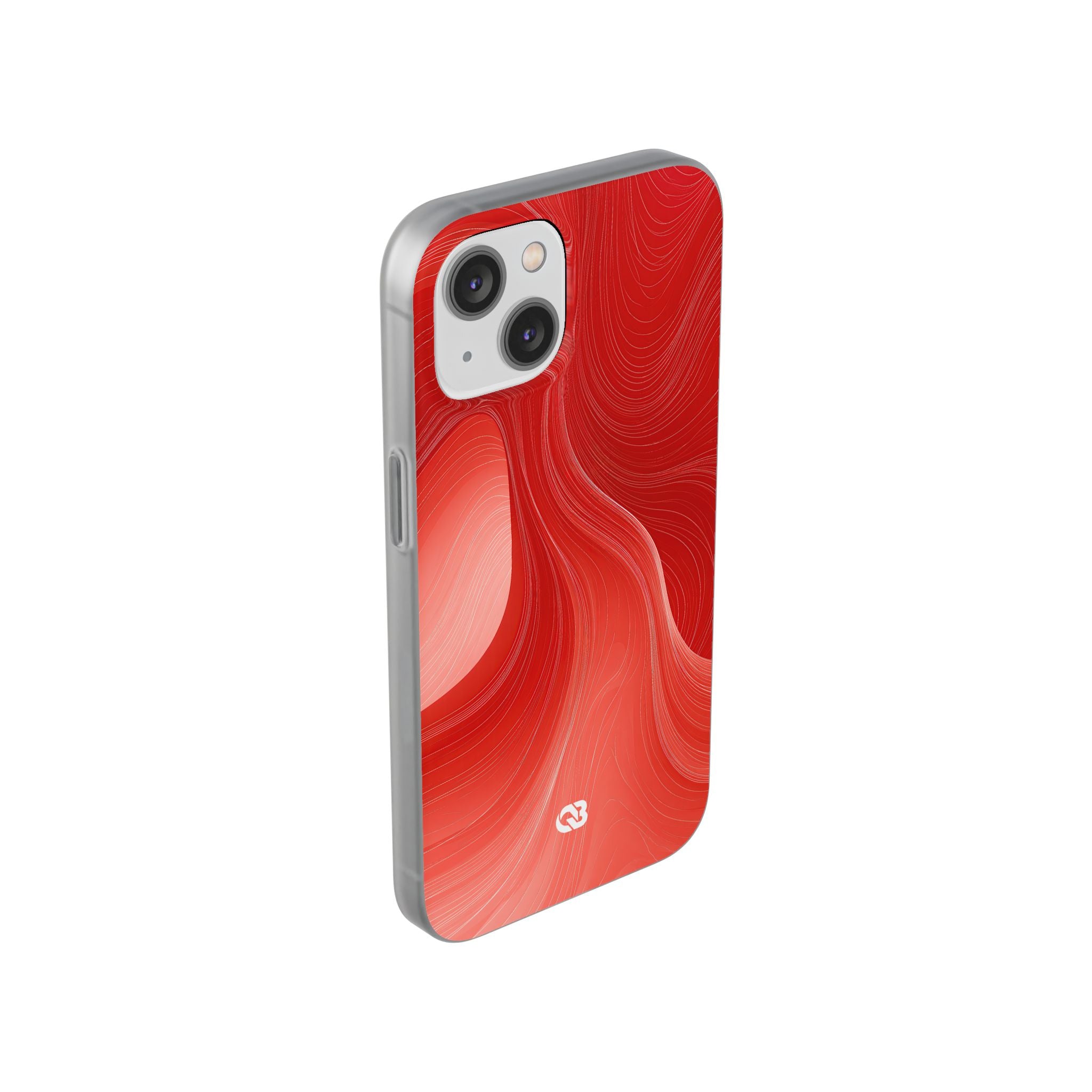 Red Lite Phone Case for iPhone - Crimson Silk Strands