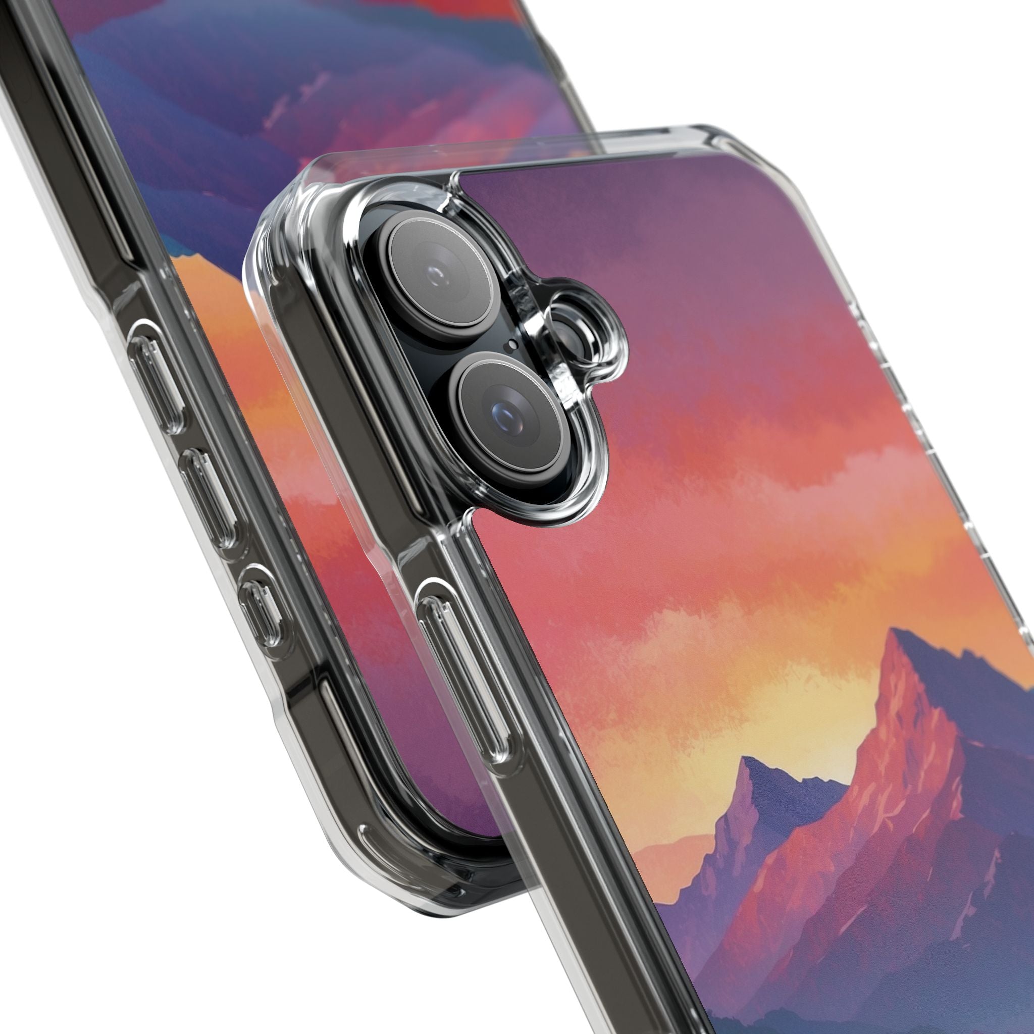 Crimson Mountain Dusk · Impact Handyhülle für iPhone · Magsafe