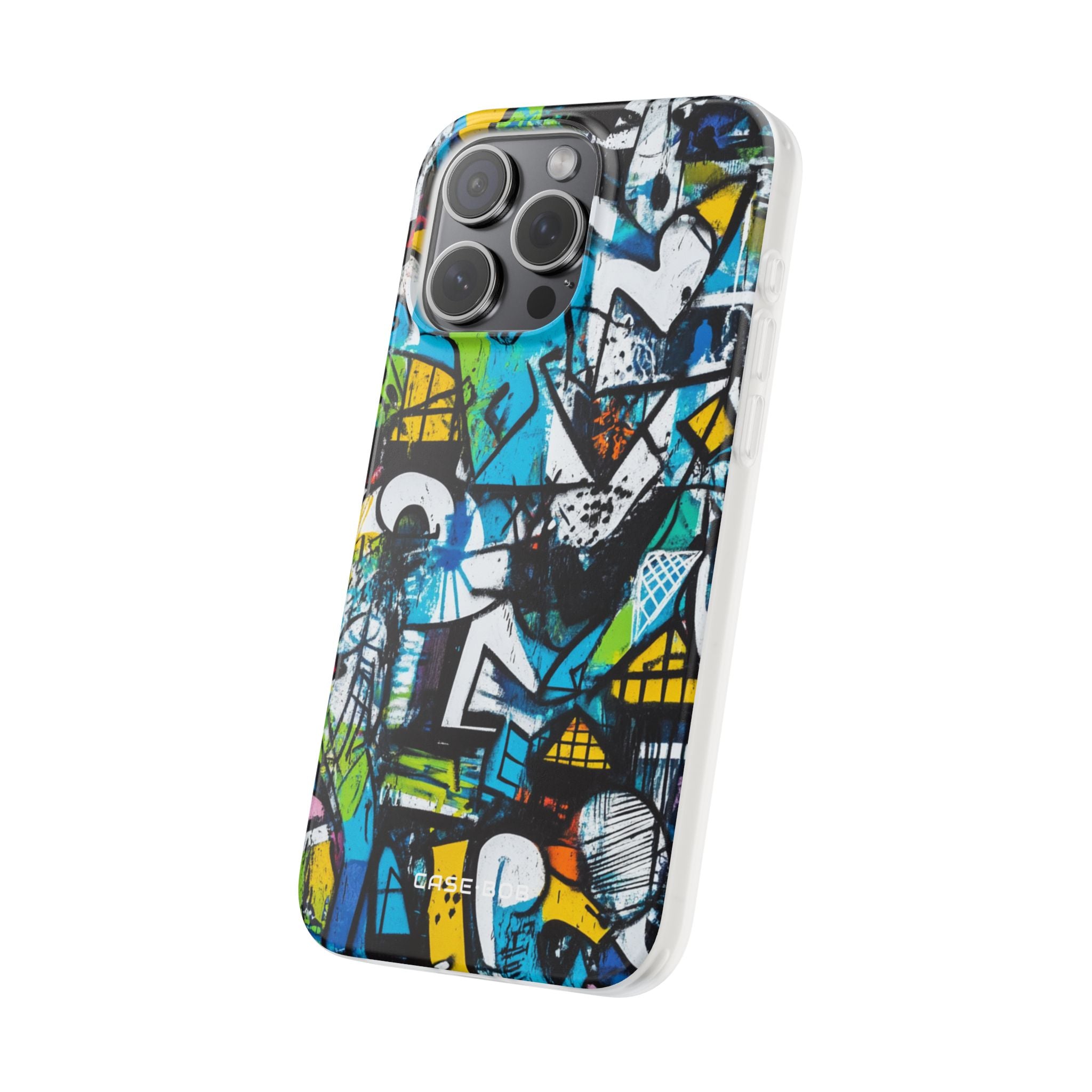 Hvid Ripple Drift iPhone 15 Pro Max Cover - Blød