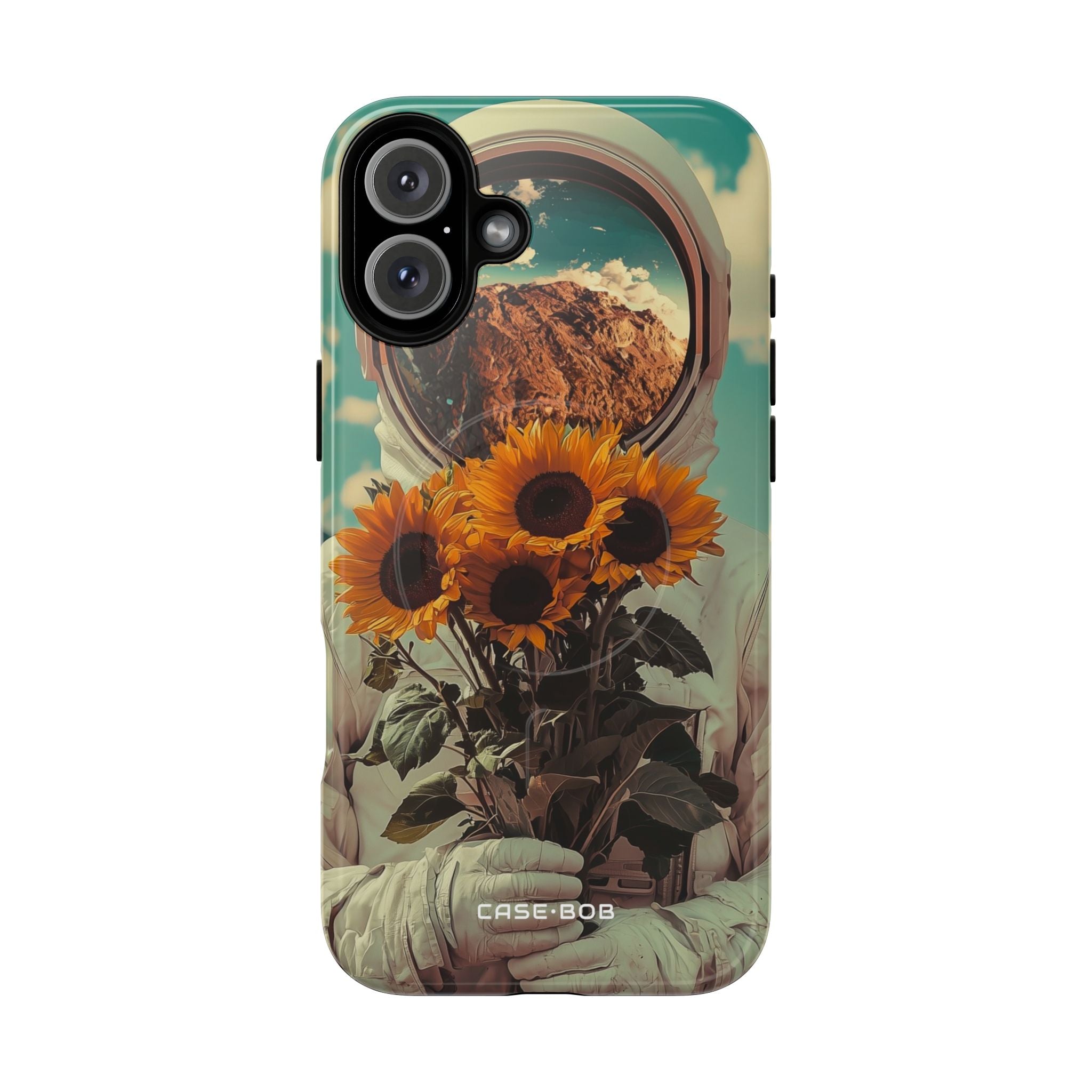 Sunflower Astronaut iPhone 16 Plus Case - Tough+