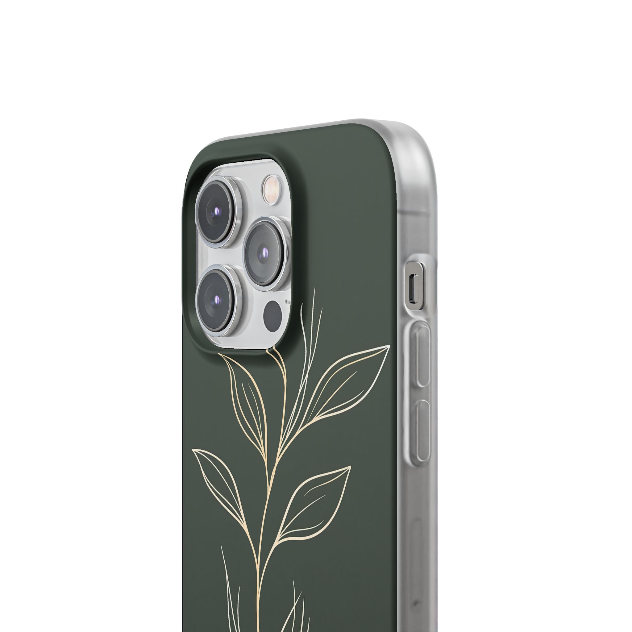 Green Lite Phone Case for iPhone - Deep Moss Willow