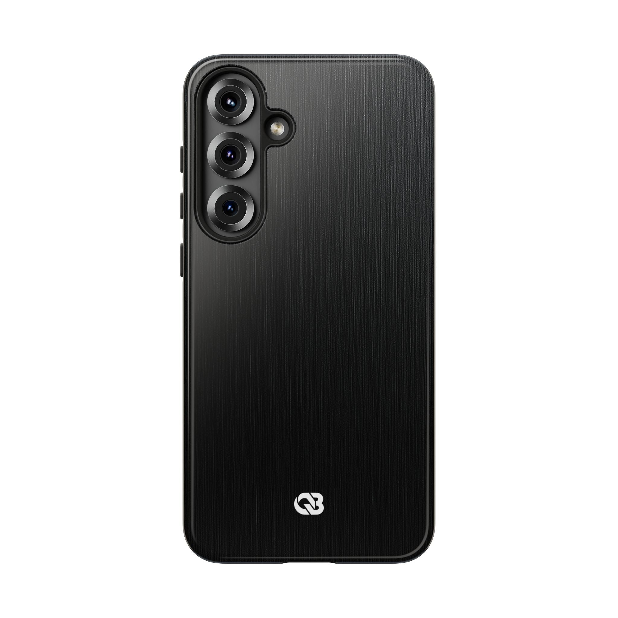 Black Tough Phone Case for Samsung - Brushed Obsidian Slate