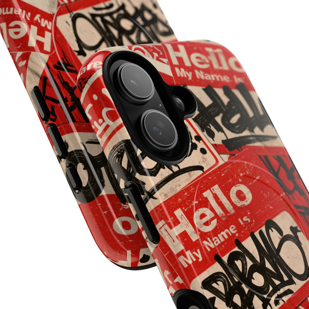 Slap Tag Collage · Tough 2.0 Magnetic Phone Case for iPhone · Red