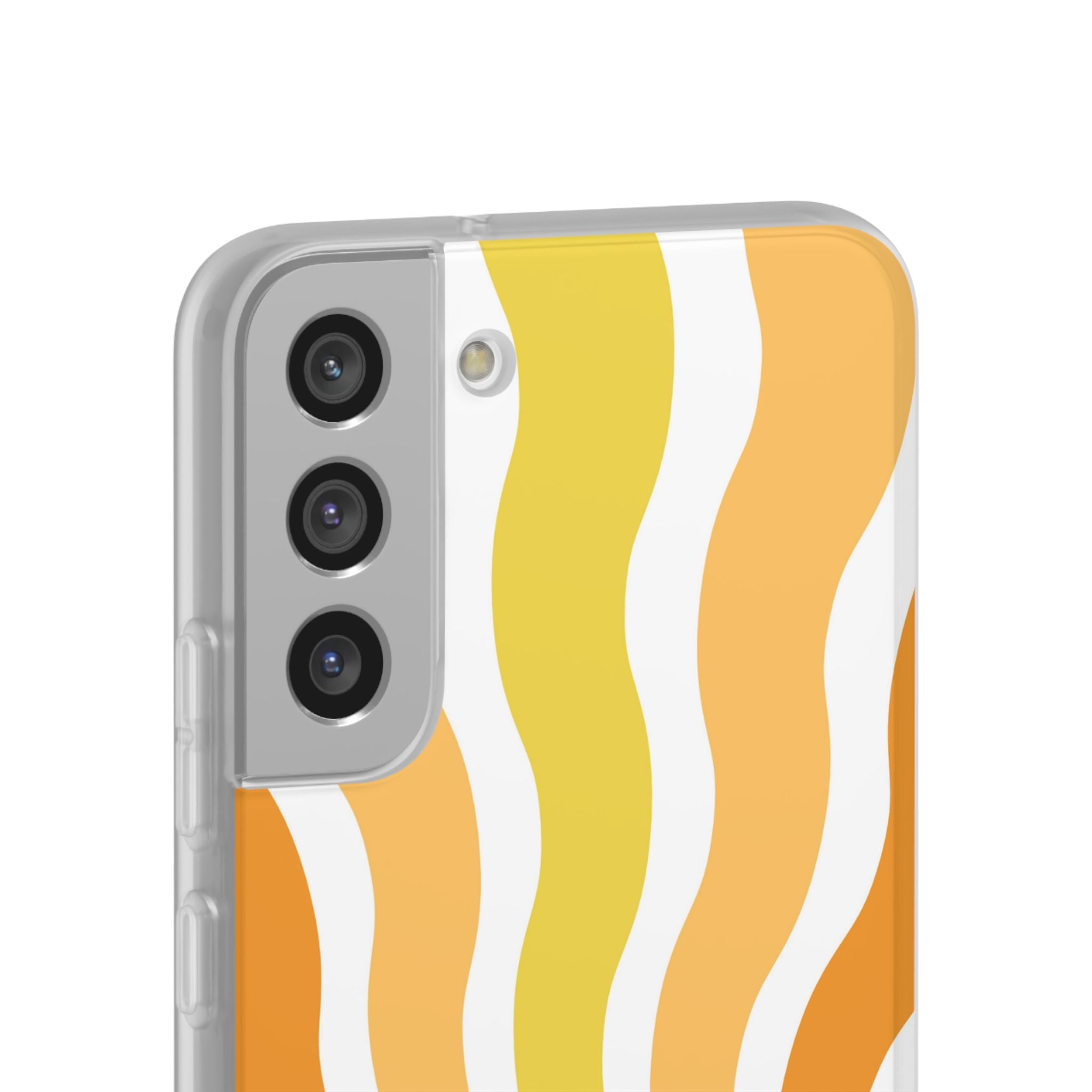 Amber Solar Waves · Soft Phone Case for Samsung