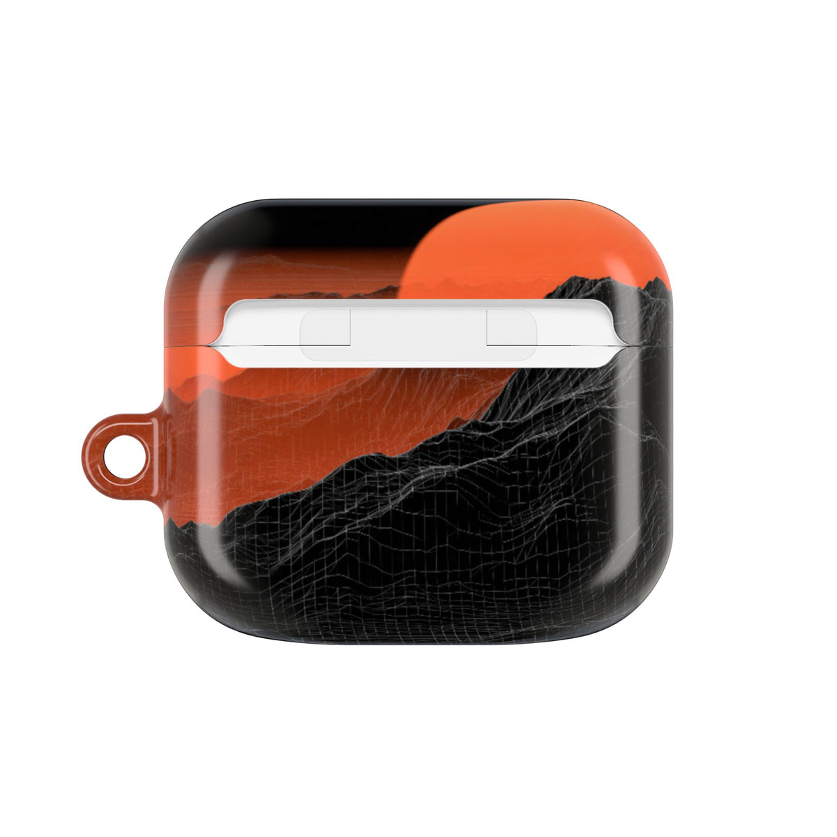 Solar Ridge Mesh · Hard Case for AirPods & AirPods Pro · Black