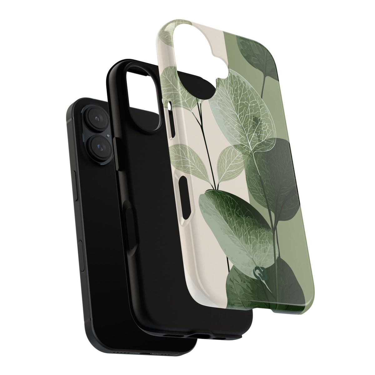 Layered Eucalyptus Study · Tough Phone Case for iPhone · Green