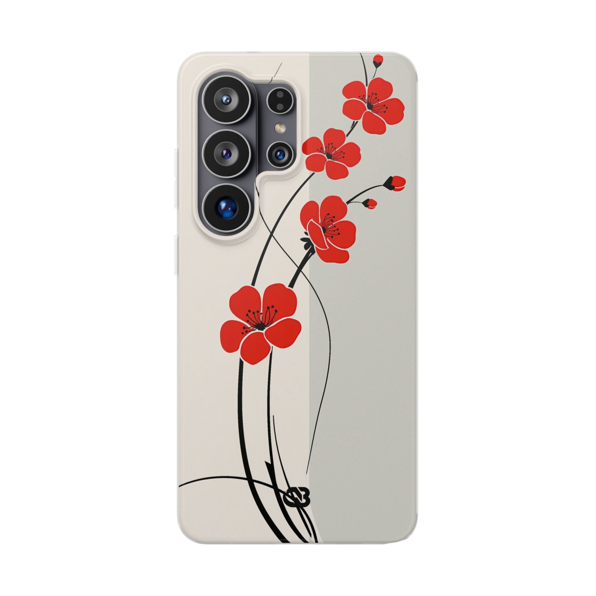 Red Lite Phone Case for Samsung - Crimson Plum Ink
