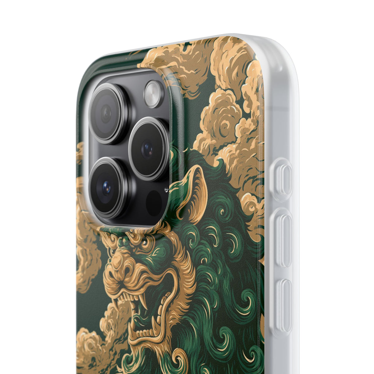 Imperial Guardian Lion · Lite Phone Case for iPhone · Green