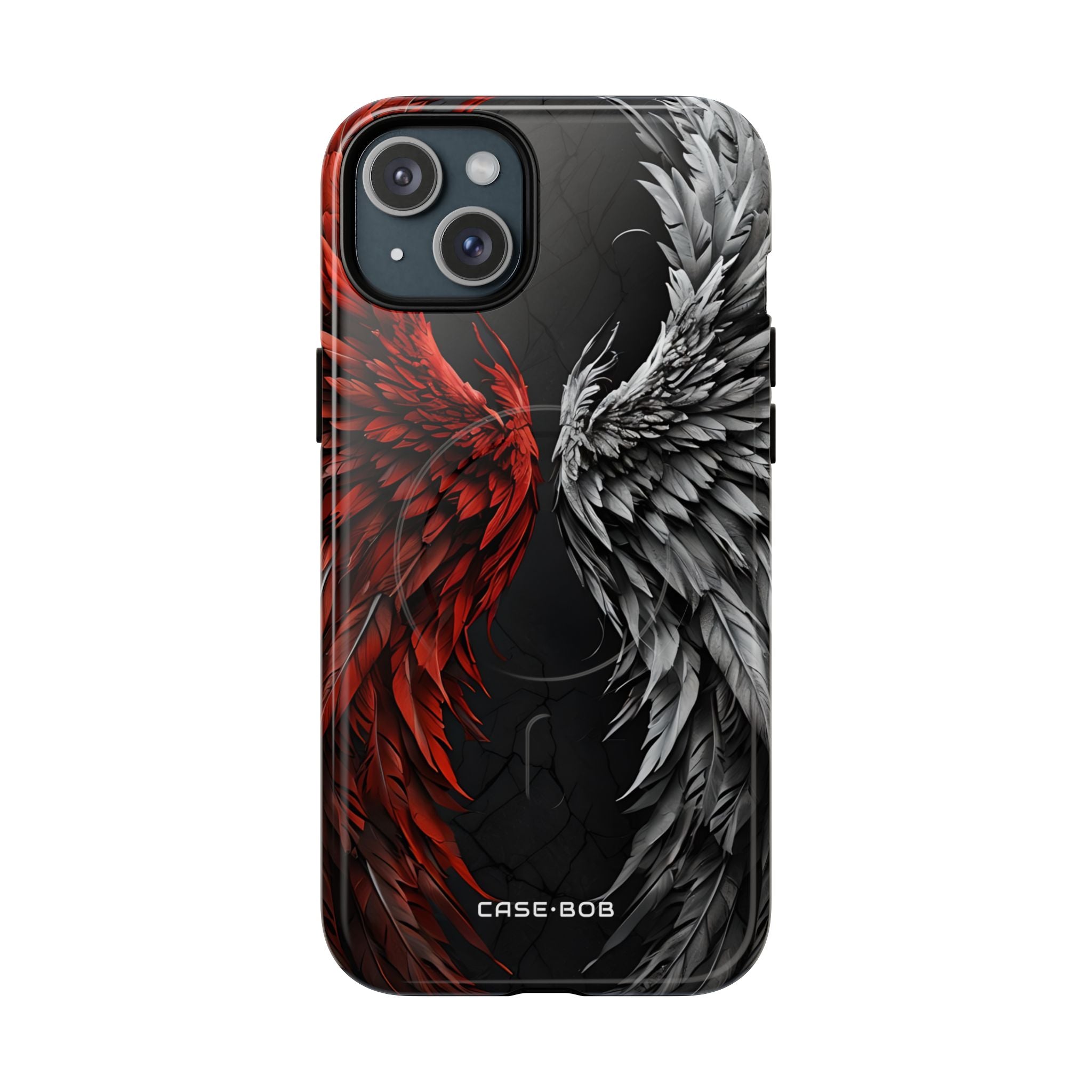 Crimson White Wings iPhone 15 Plus Hoesje - Tough+
